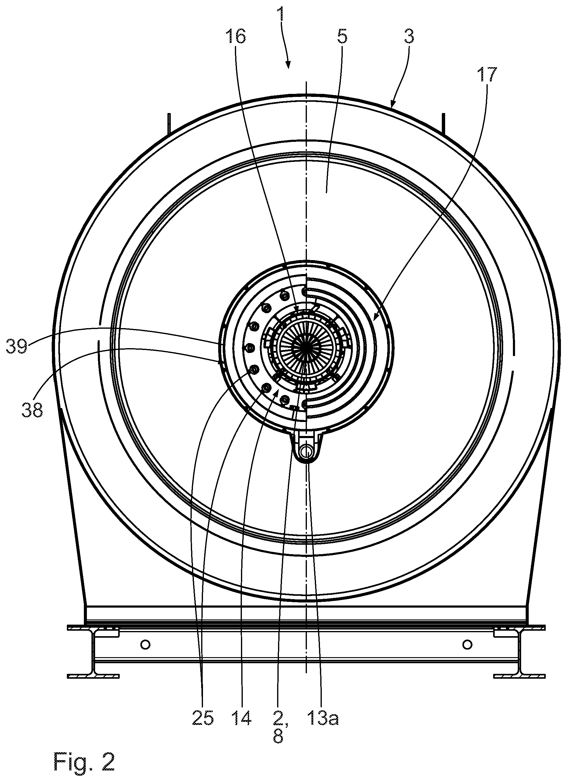 Patent US12590697 Figure 2 – Distribution ring for fuel in a burner, burner having such a distribution ring and drying drum having such a burner