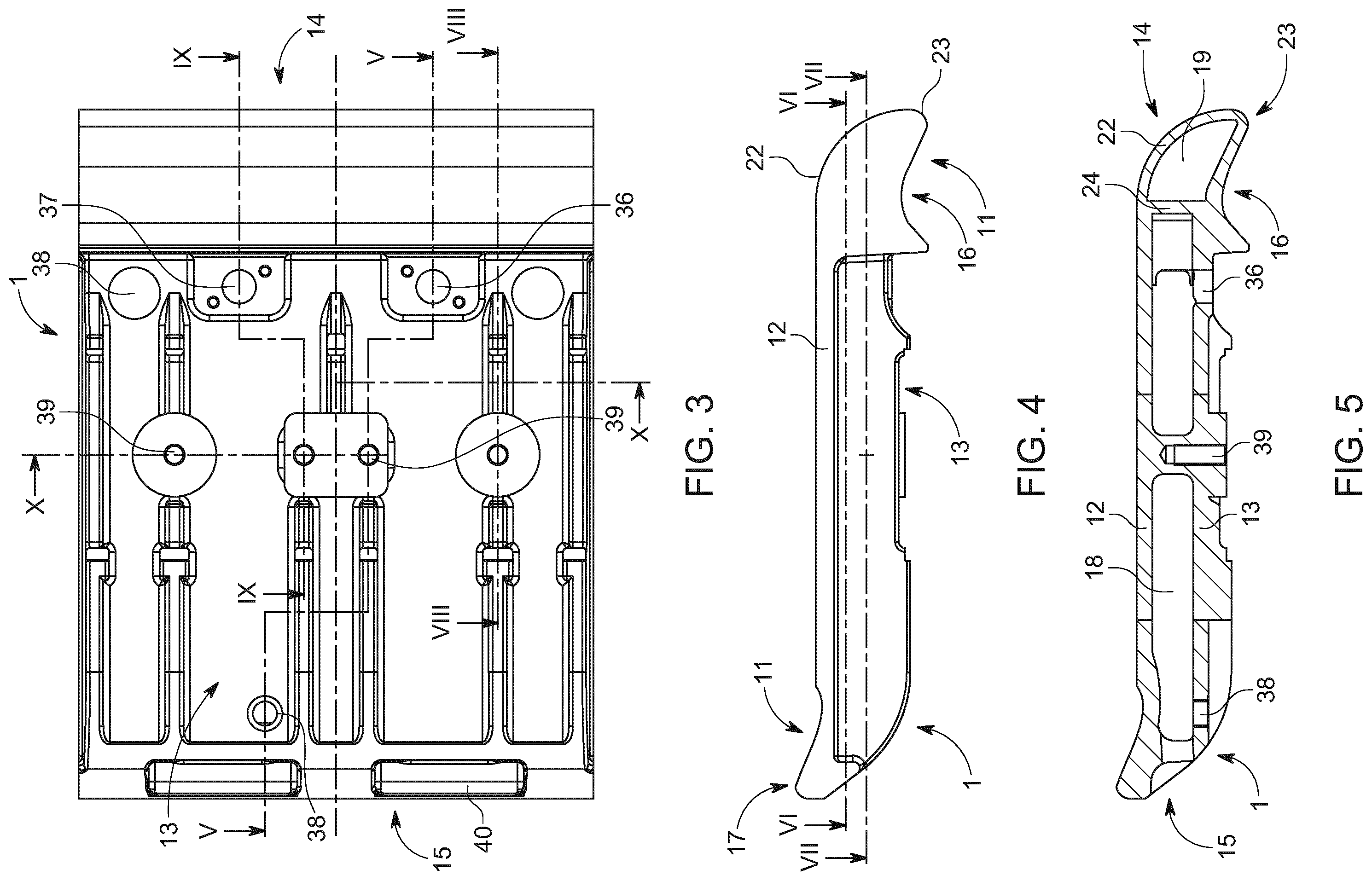 Patent US12590700 Figure 2 – Plate-formed grate element for a movable grate of a furnace