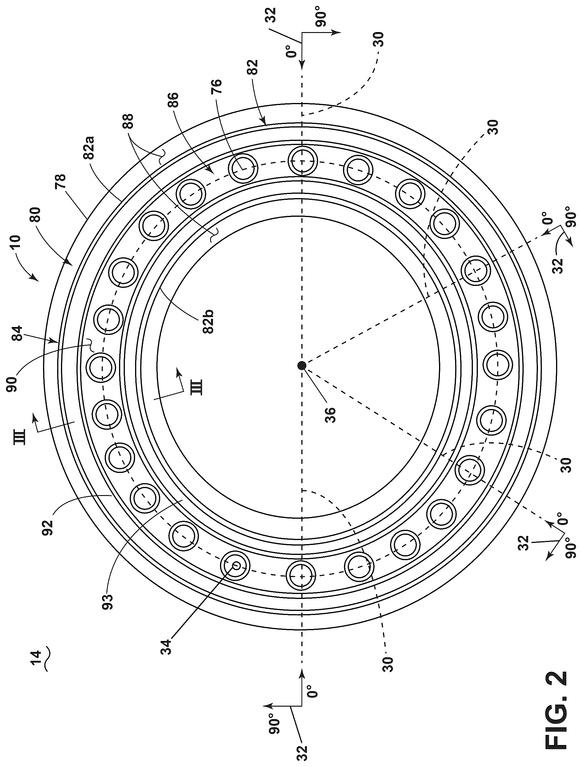 Patent US12590702 Figure 2 – Gas turbine engine combustor with a set of dilution passages