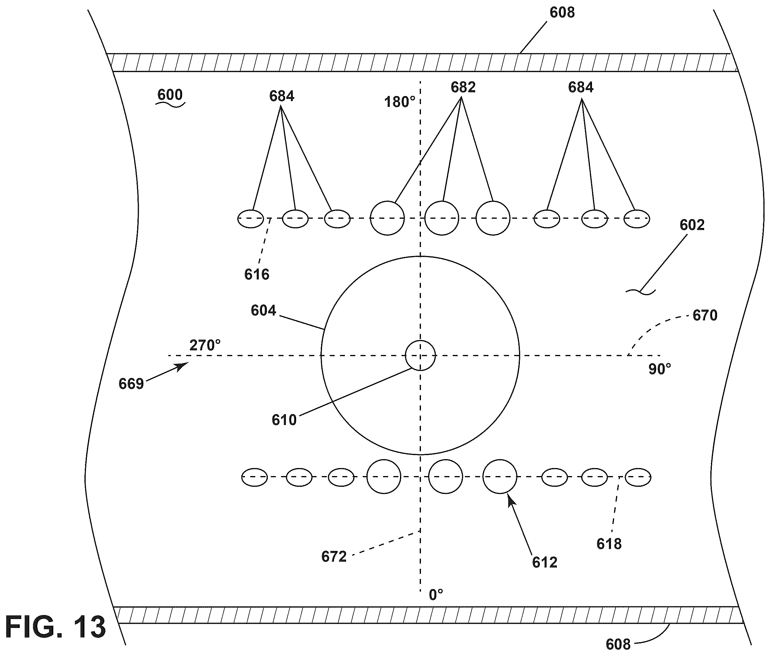 Patent US12590702 Figure 13 – Gas turbine engine combustor with a set of dilution passages