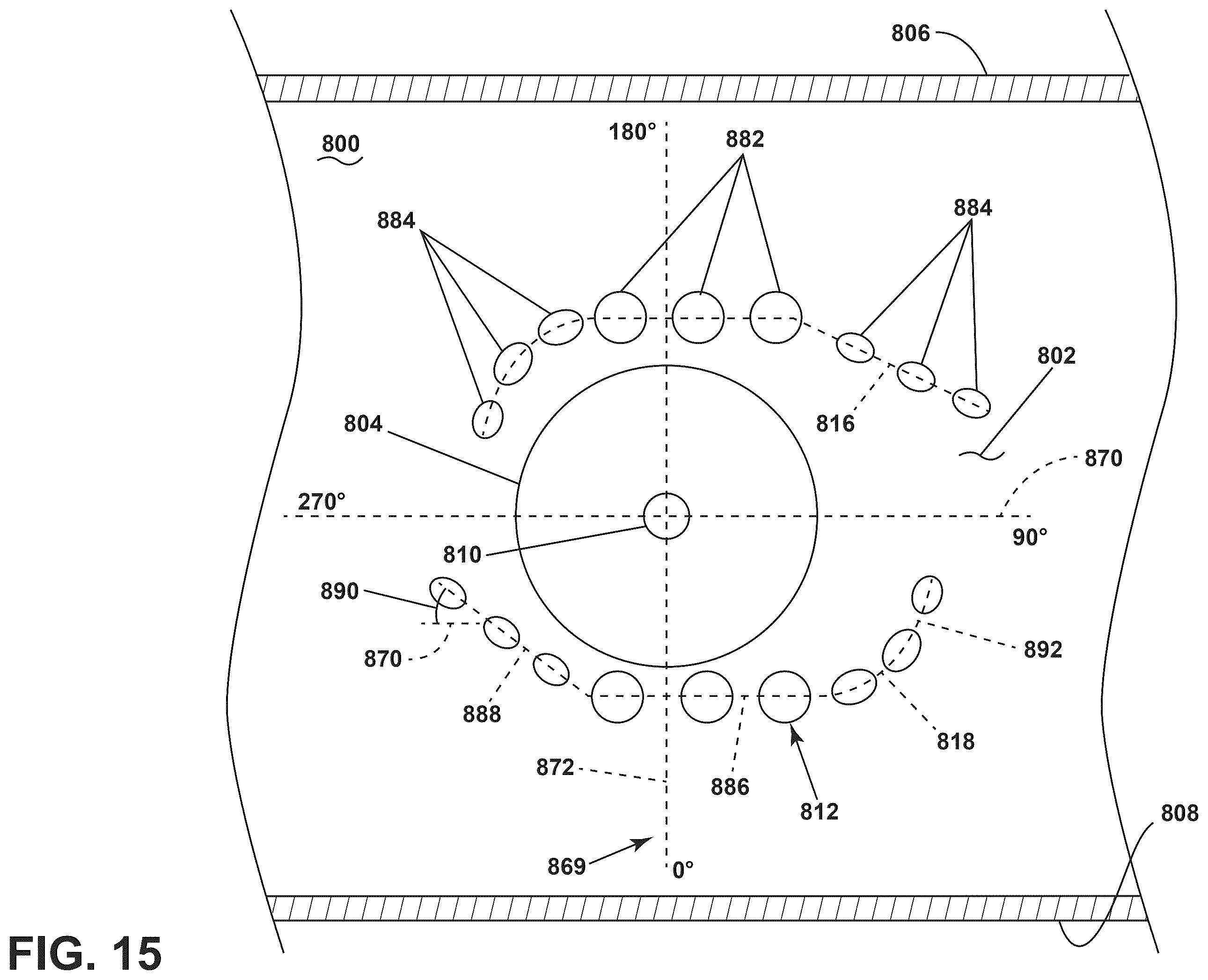 Patent US12590702 Figure 15 – Gas turbine engine combustor with a set of dilution passages