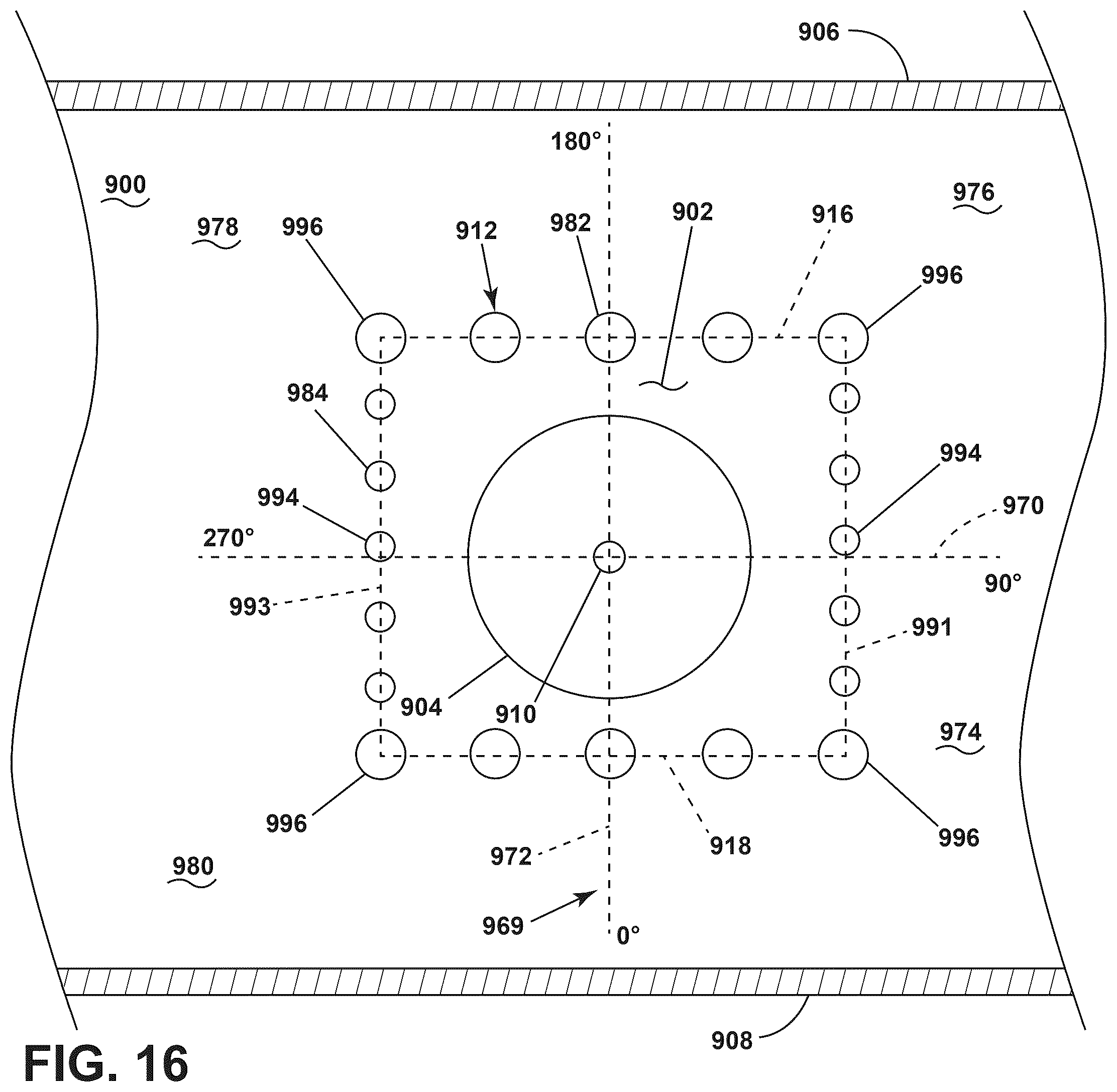 Patent US12590702 Figure 16 – Gas turbine engine combustor with a set of dilution passages