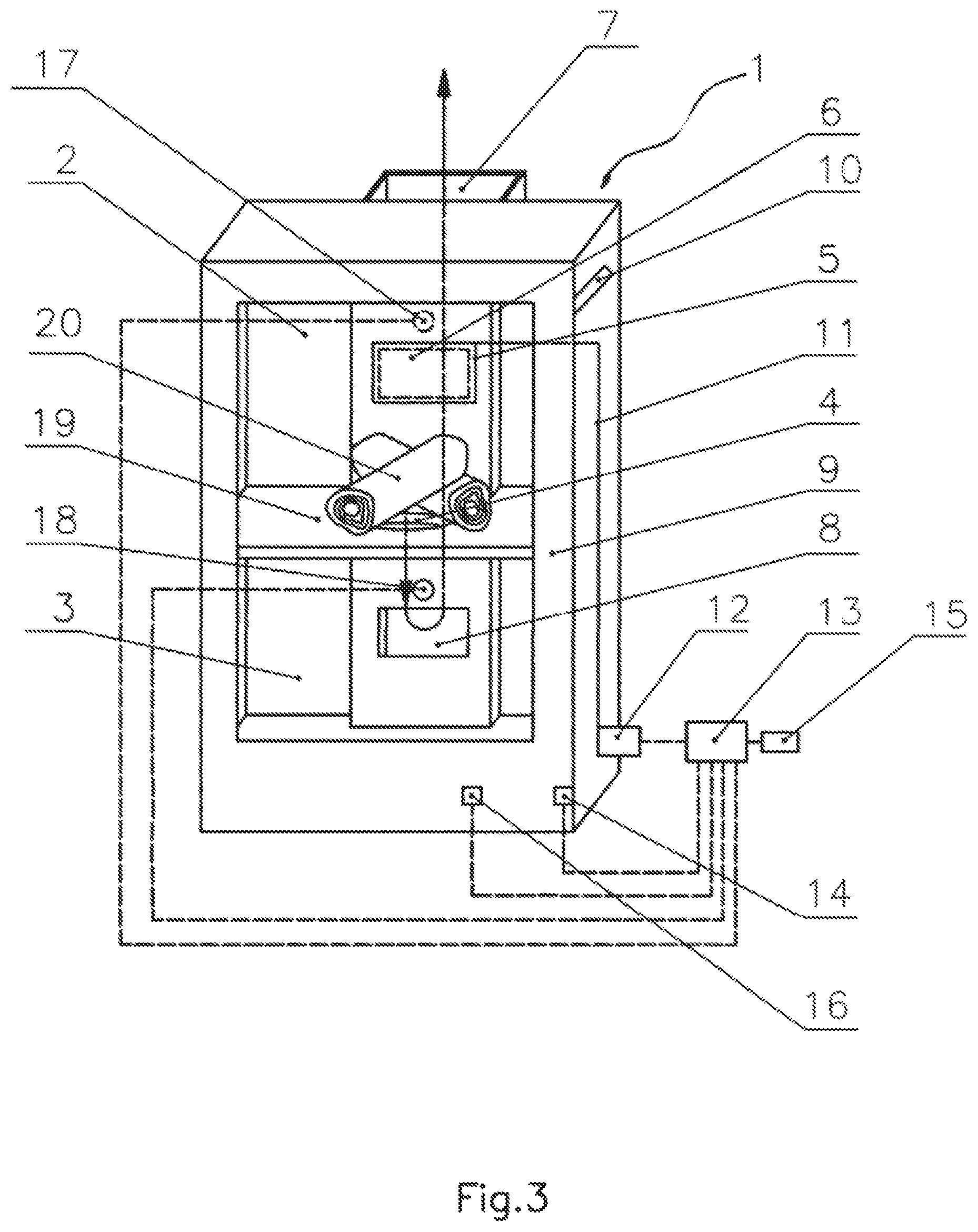 Patent US12590703 Figure 3 – Electronic closed-loop control device for fireplaces comprising a lower combustion system
