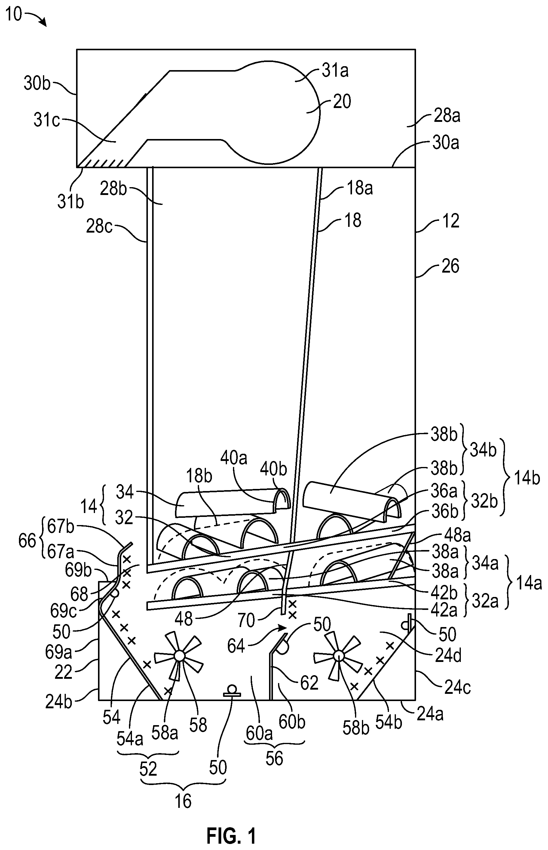 Patent US12590705 Figure 1 – Electric fire apparatus and method of use thereof