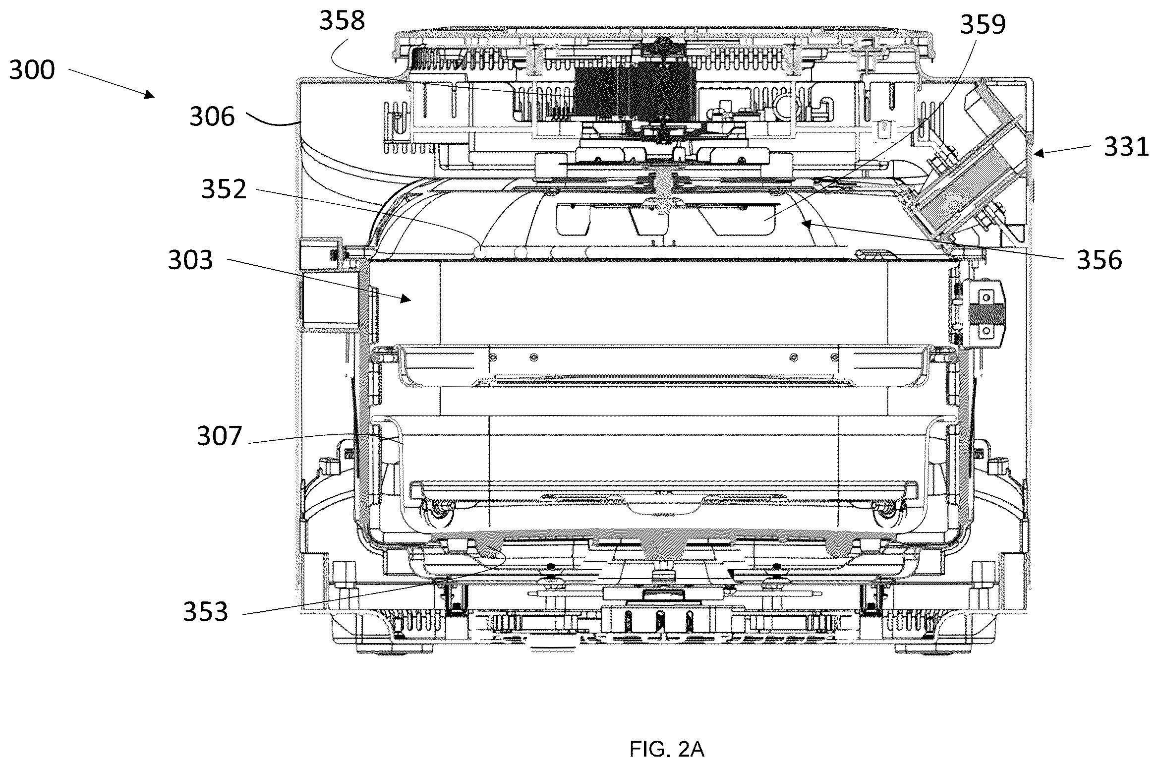 Patent US12590706 Figure 2 – Cooking device drainage systems