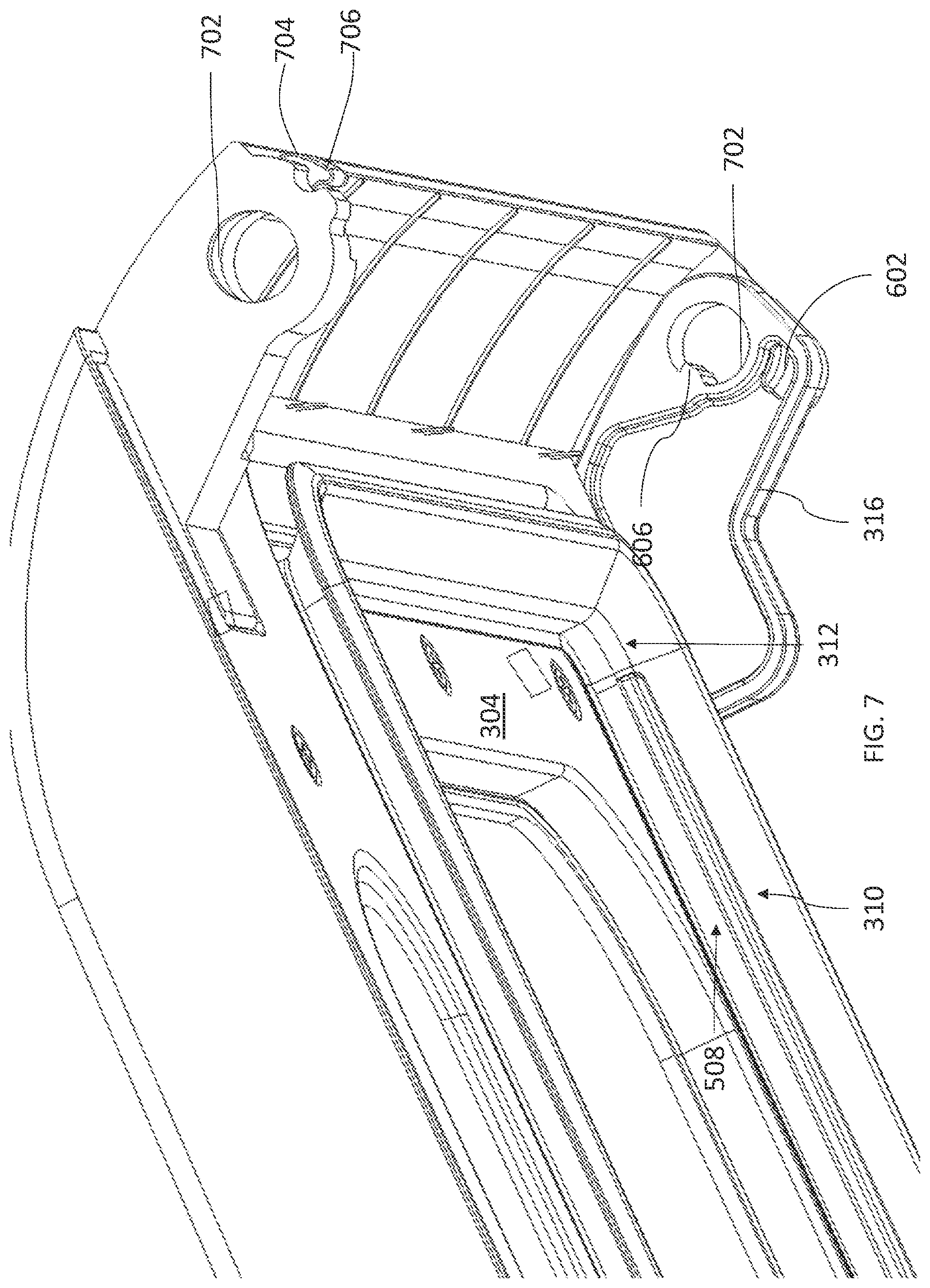 Patent US12590706 Figure 8 – Cooking device drainage systems