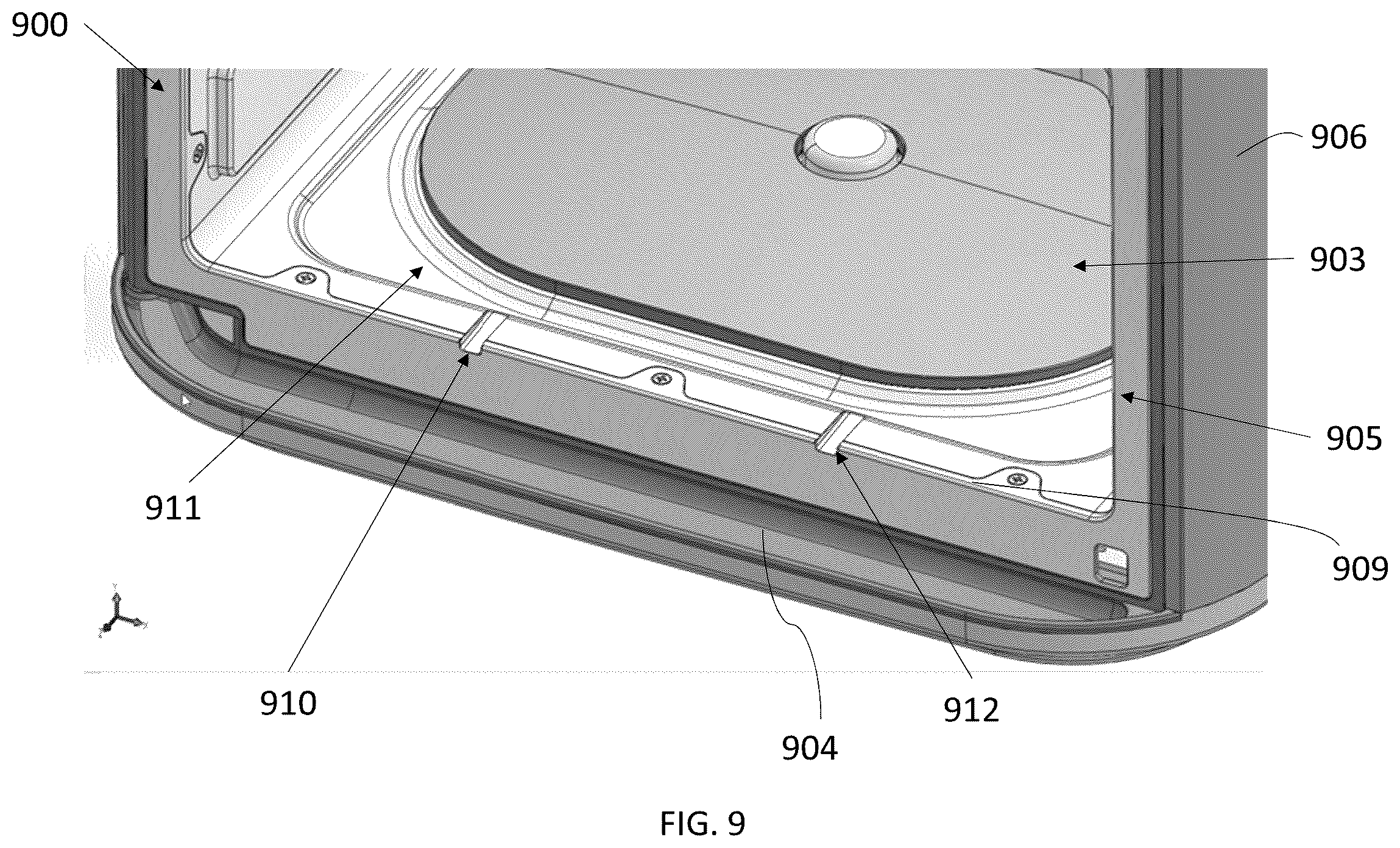 Patent US12590706 Figure 10 – Cooking device drainage systems