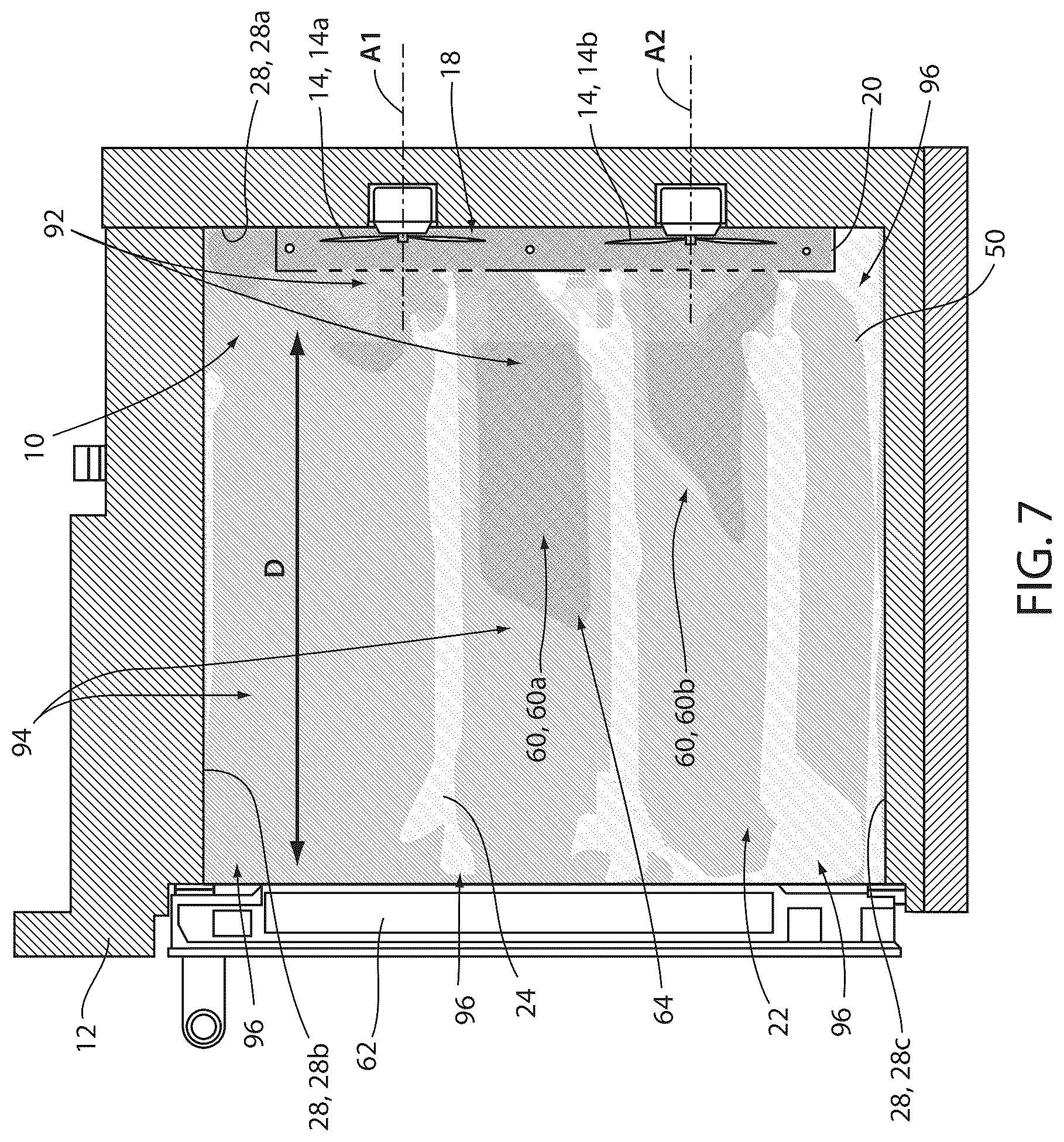 Patent US12590707 Figure 7 – System and method for improved convection airflow in a cooking appliance