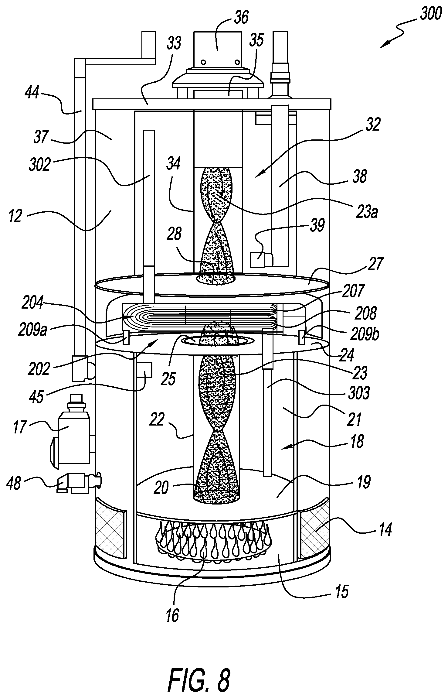 Patent US12590709 Figure 5 – Multi-tank storage type gas water heater