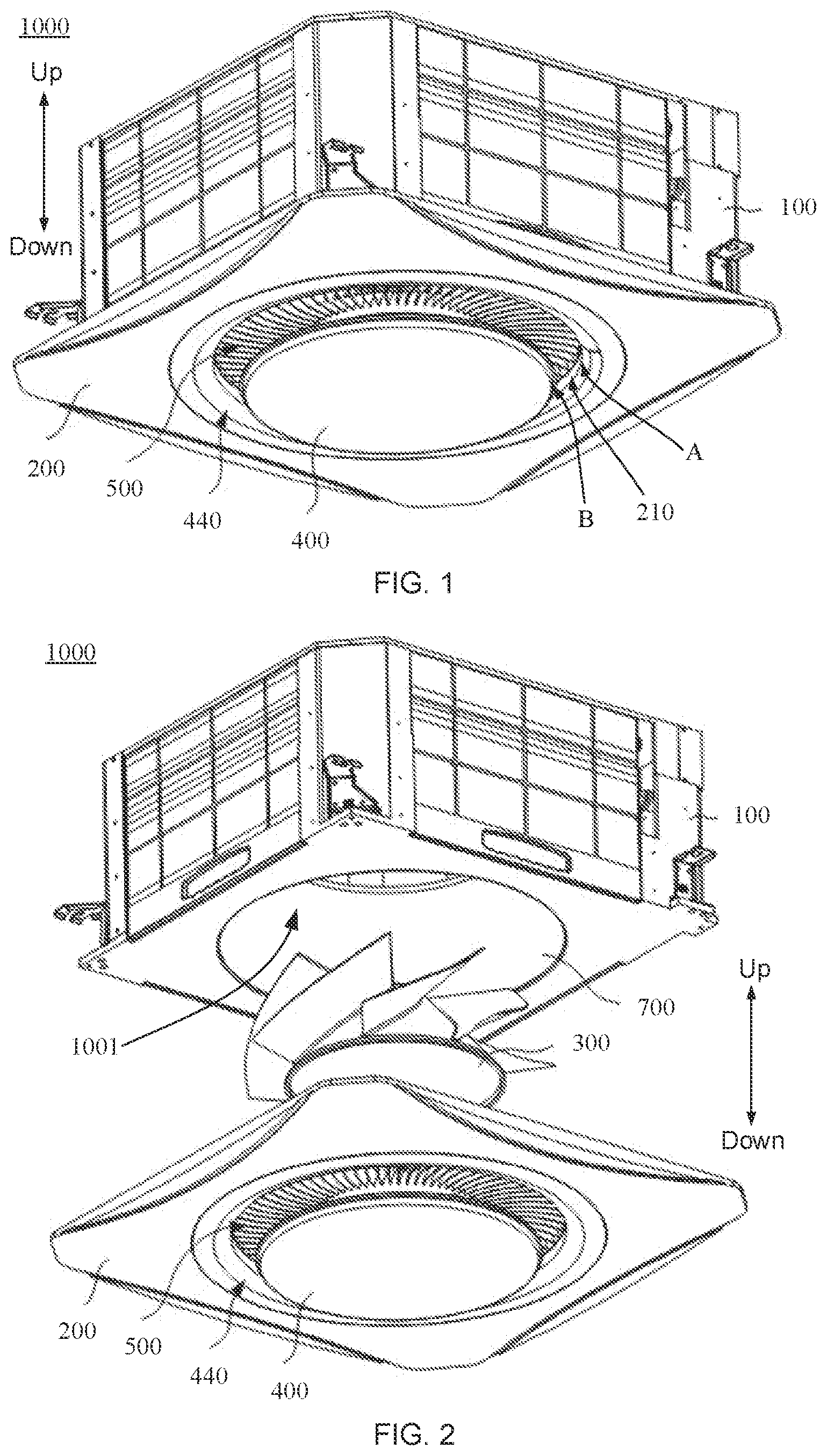 Patent US12590714 Figure 1 – Air conditioner indoor unit