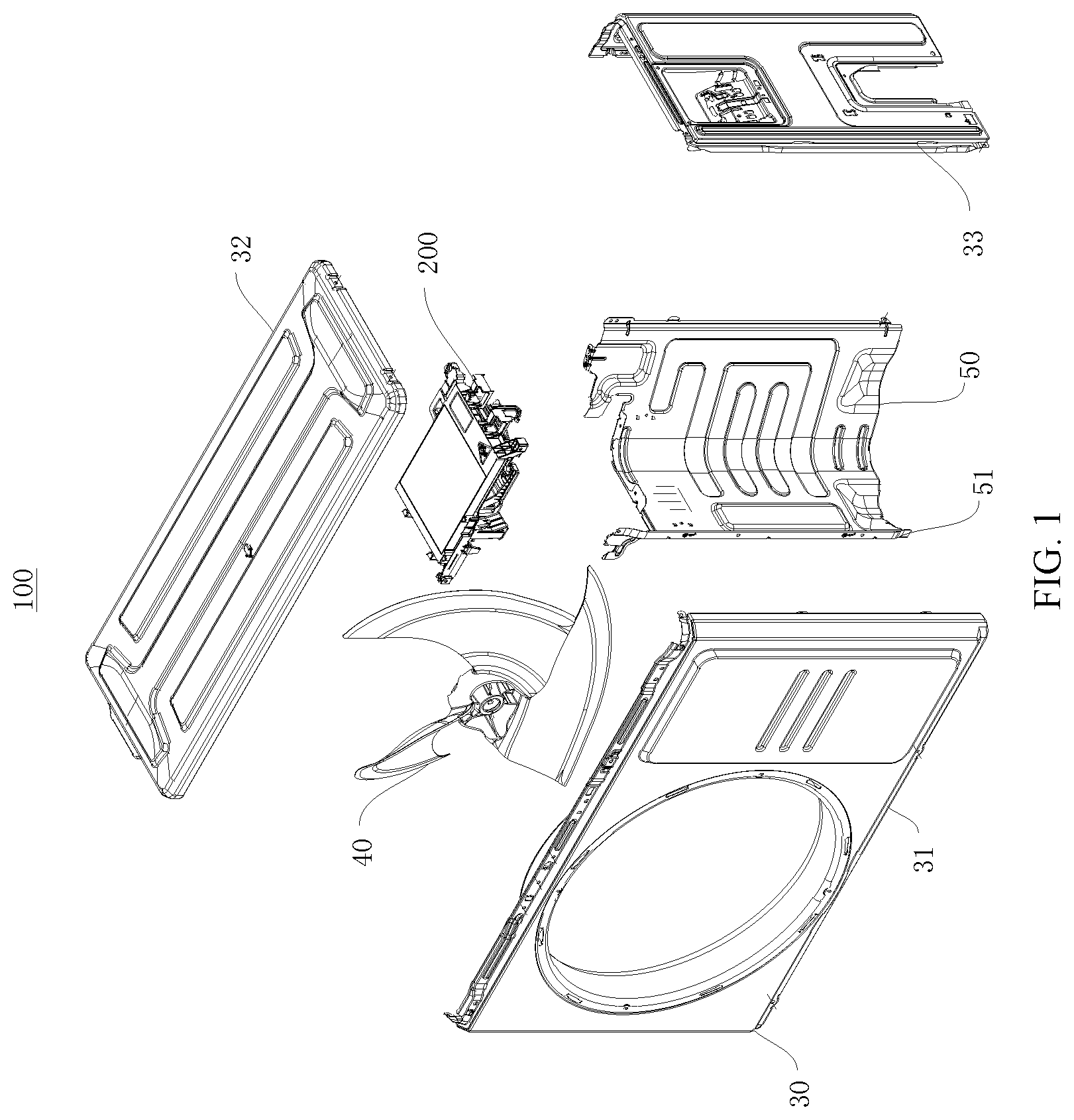 Patent US12590717 Figure 1 – Electric control box of air conditioner and air conditioner