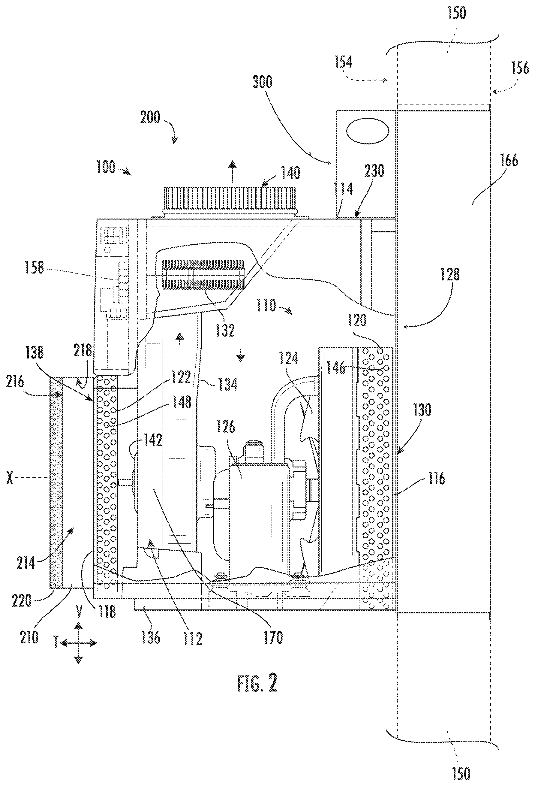 Patent US12590720 Figure 2 – Air conditioning appliances and heat recovery features thereof