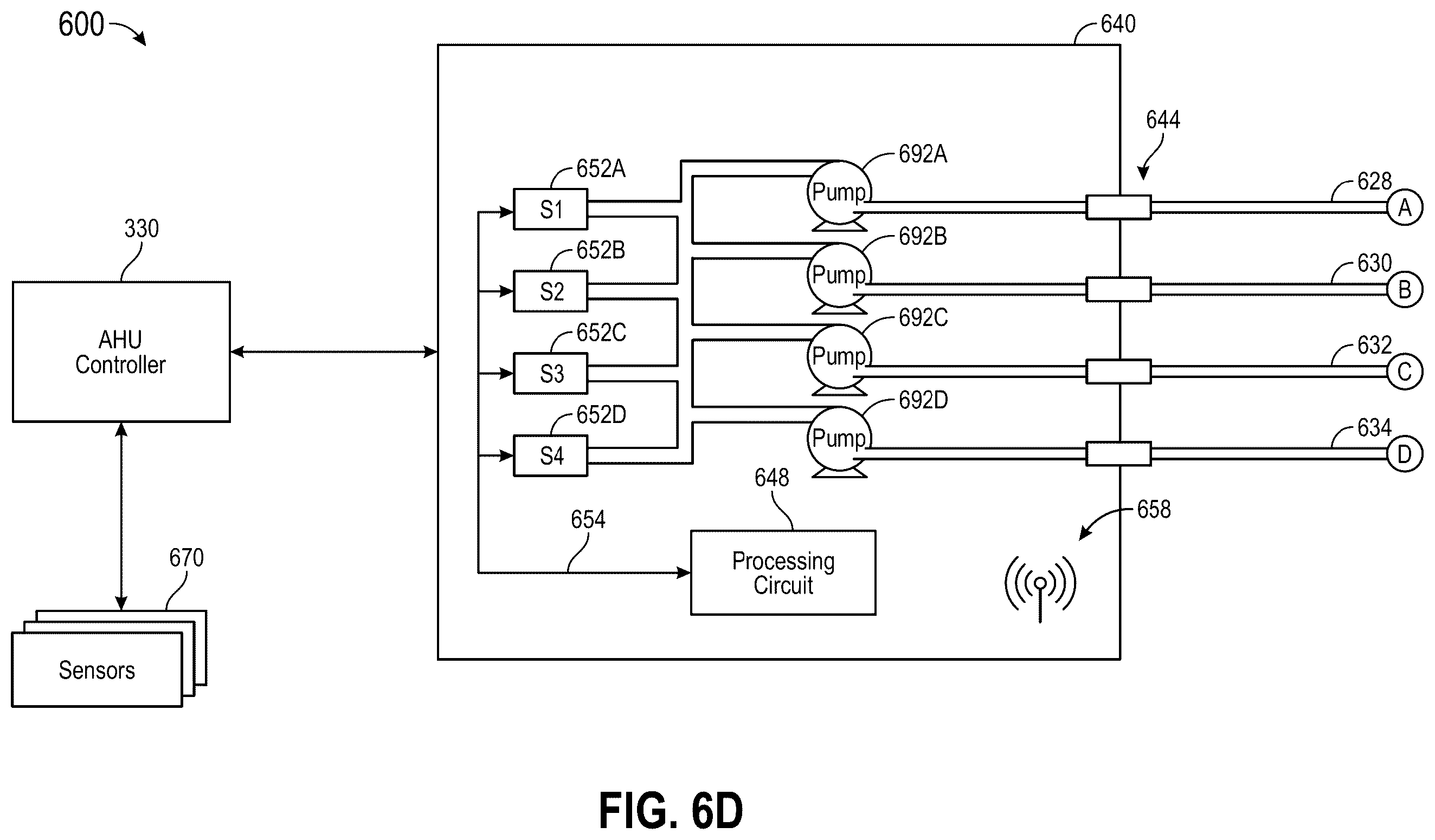 Patent US12590721 Figure 9 – Building management system with particulate sensing