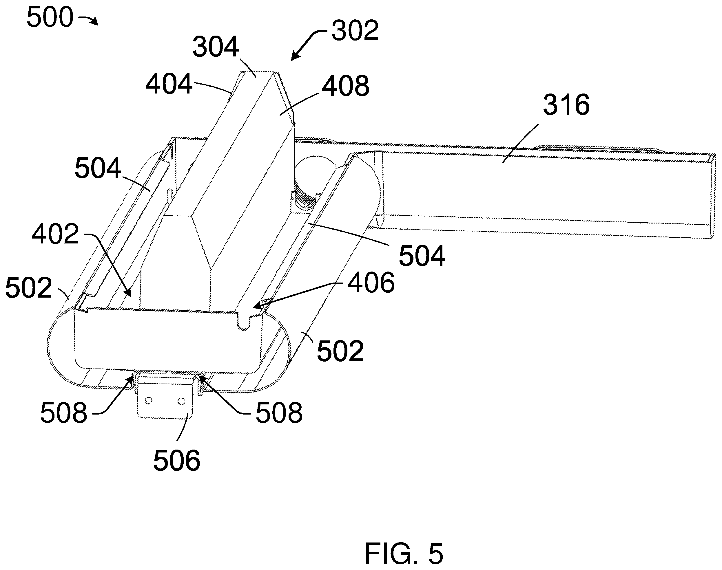 Patent US12590729 Figure 5 – Drain assembly for heat exchanger system