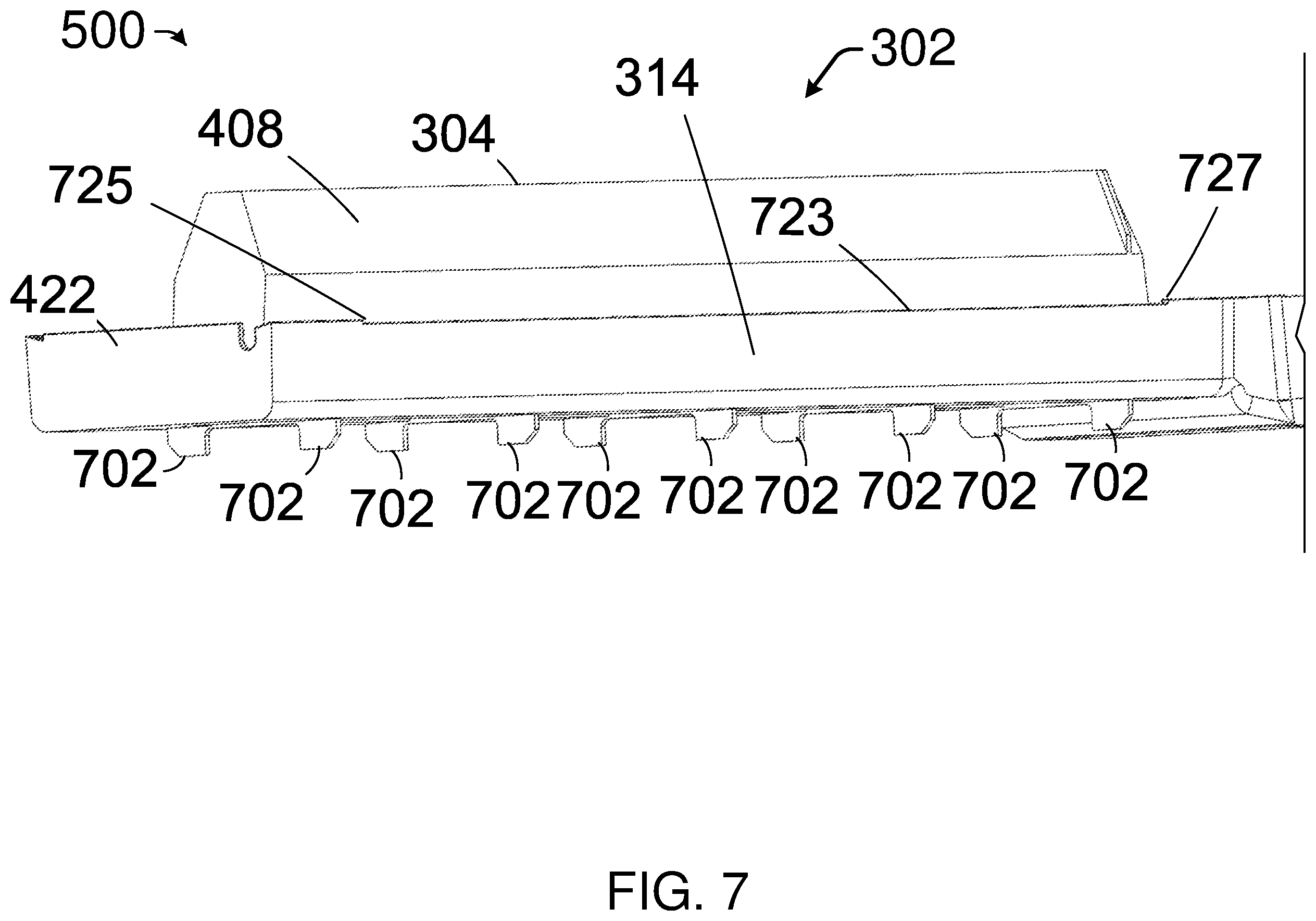 Patent US12590729 Figure 7 – Drain assembly for heat exchanger system