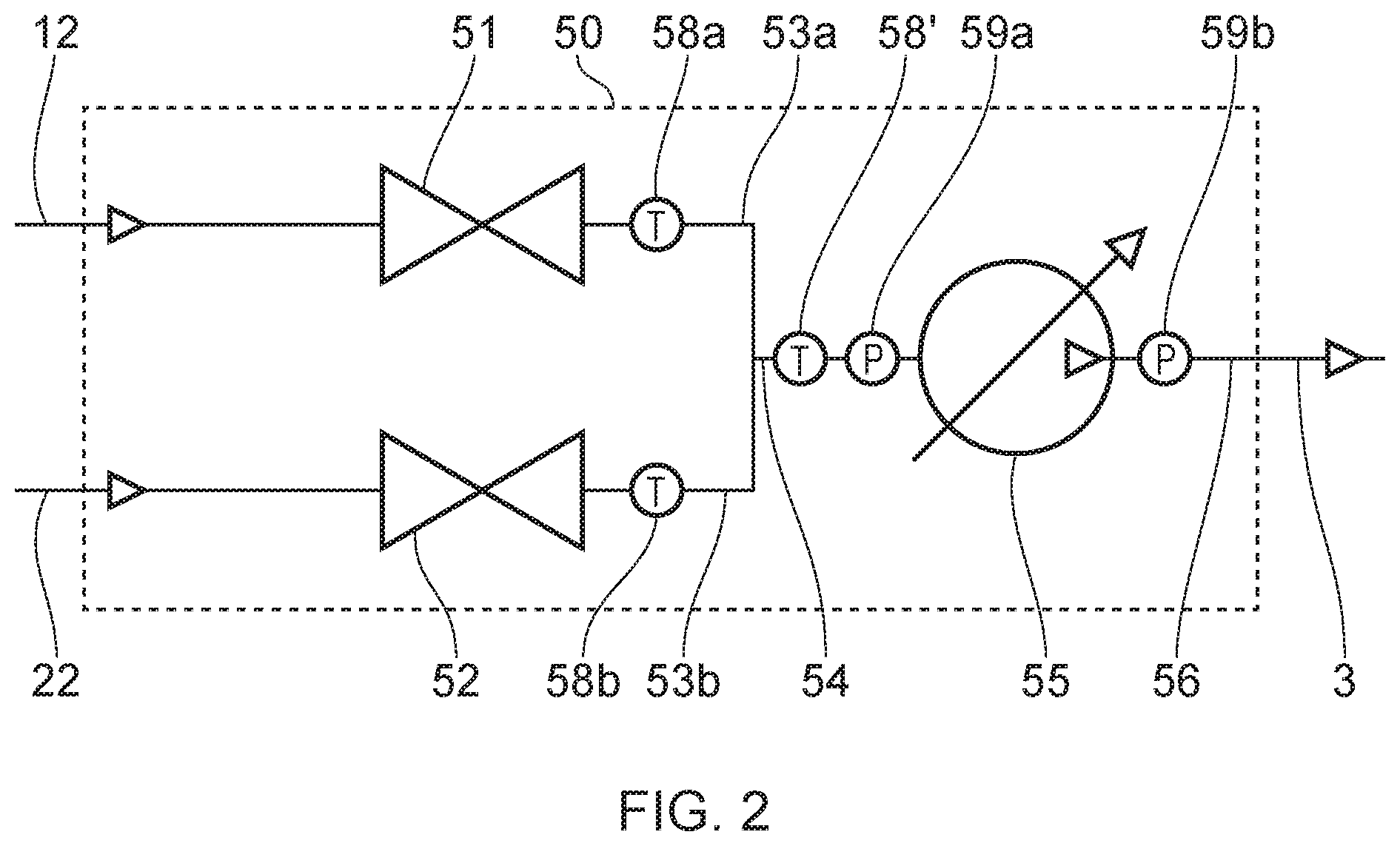 Patent US12590731 Figure 2 – Hydraulic unit