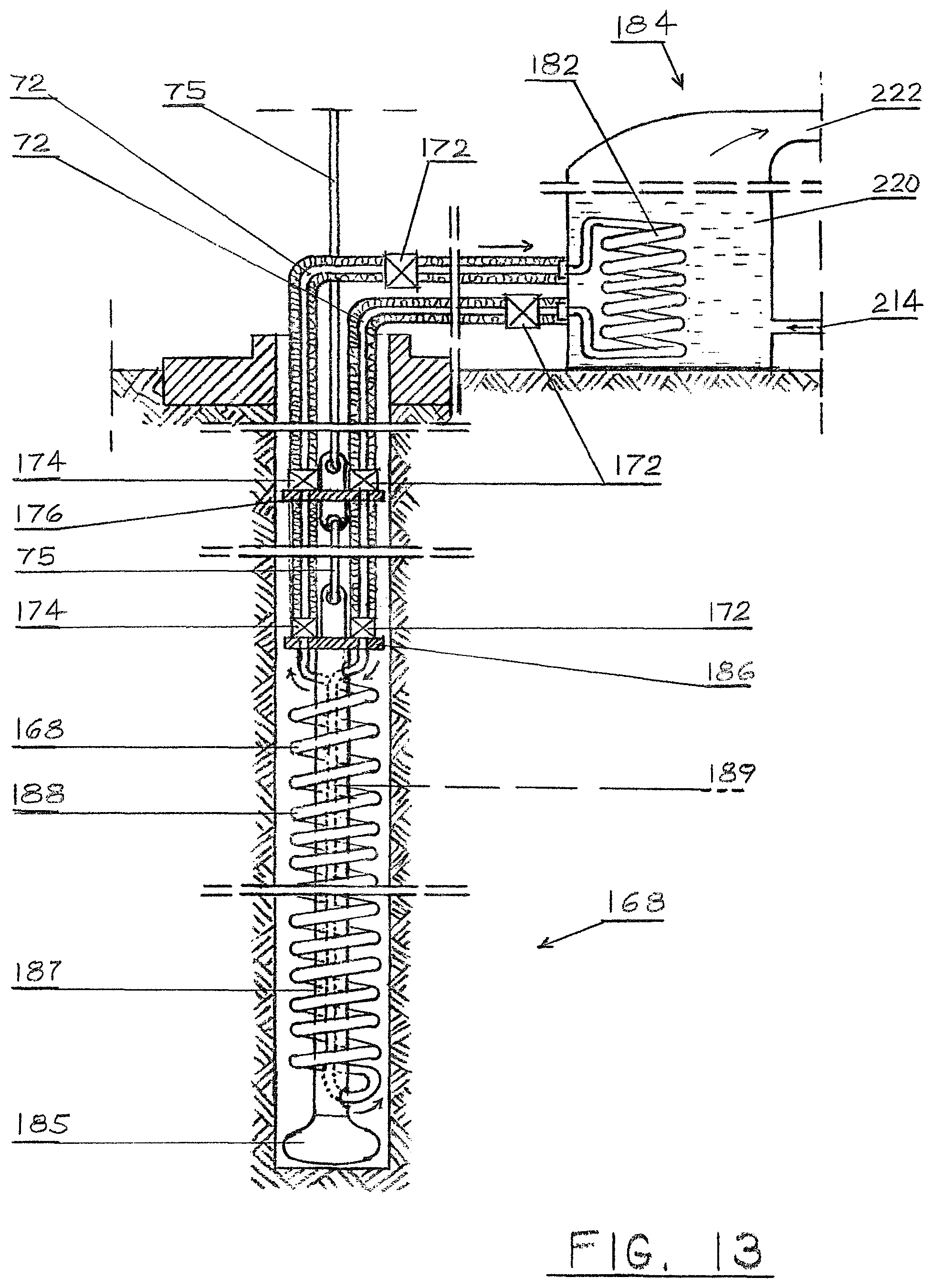 Patent US12590736 Figure 9 – System for restoration of a salty body of water that harnesses hydro, solar, and geothermal energy, to be used in remote locations and different applications including the production of distilled water from a salty body of water