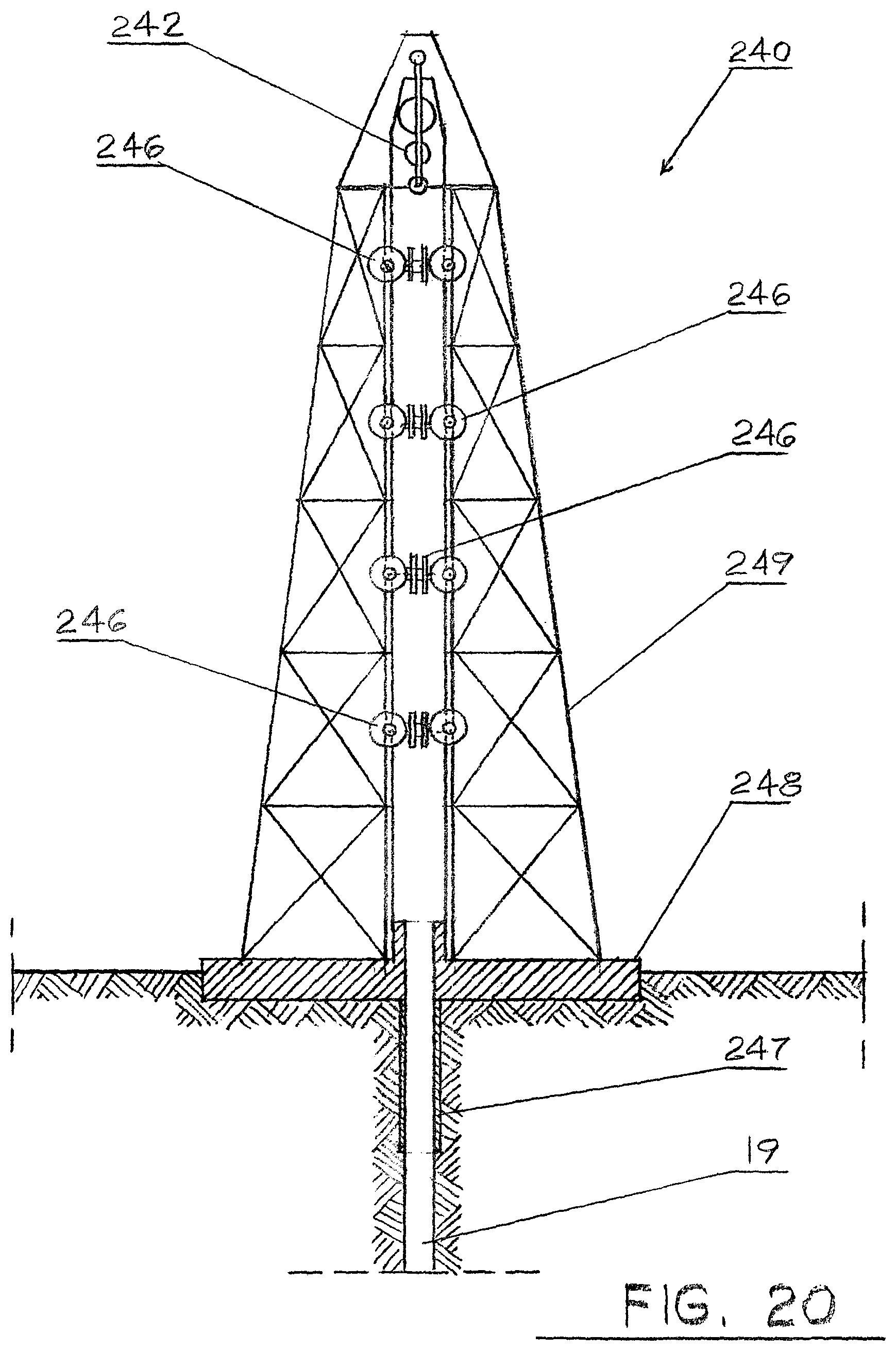 Patent US12590736 Figure 14 – System for restoration of a salty body of water that harnesses hydro, solar, and geothermal energy, to be used in remote locations and different applications including the production of distilled water from a salty body of water