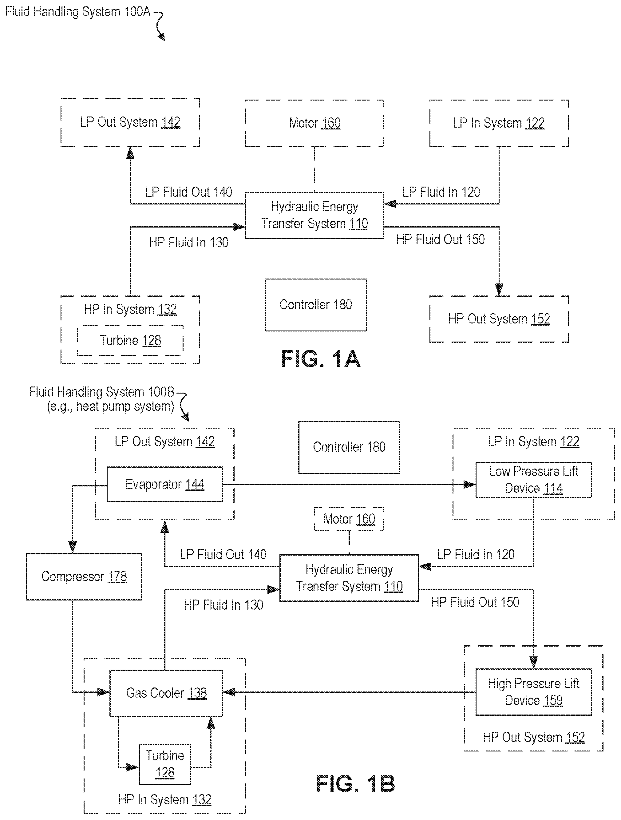 Patent US12590738 Figure 1 – Heat pump systems with pressure exchangers
