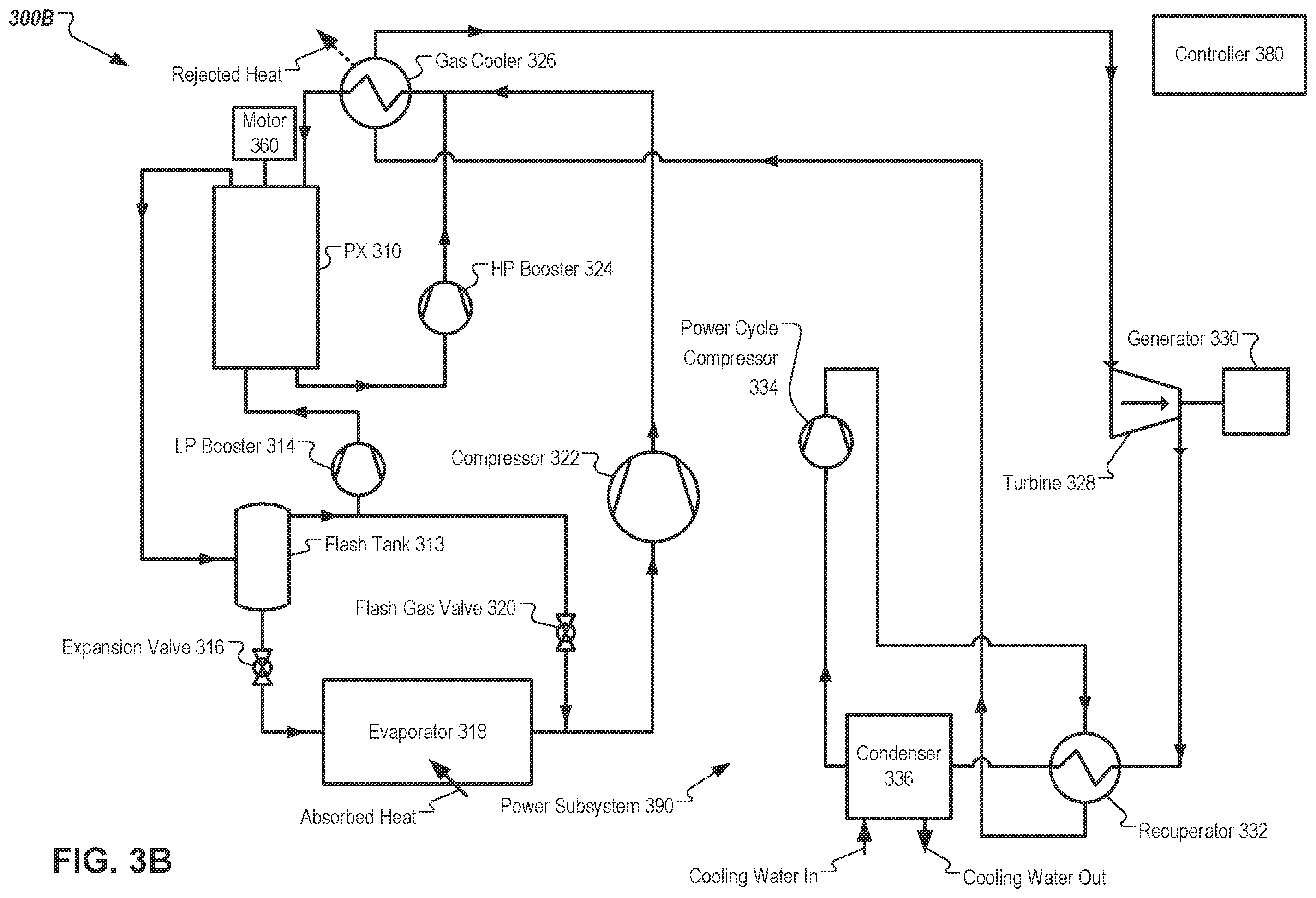 Patent US12590738 Figure 5 – Heat pump systems with pressure exchangers