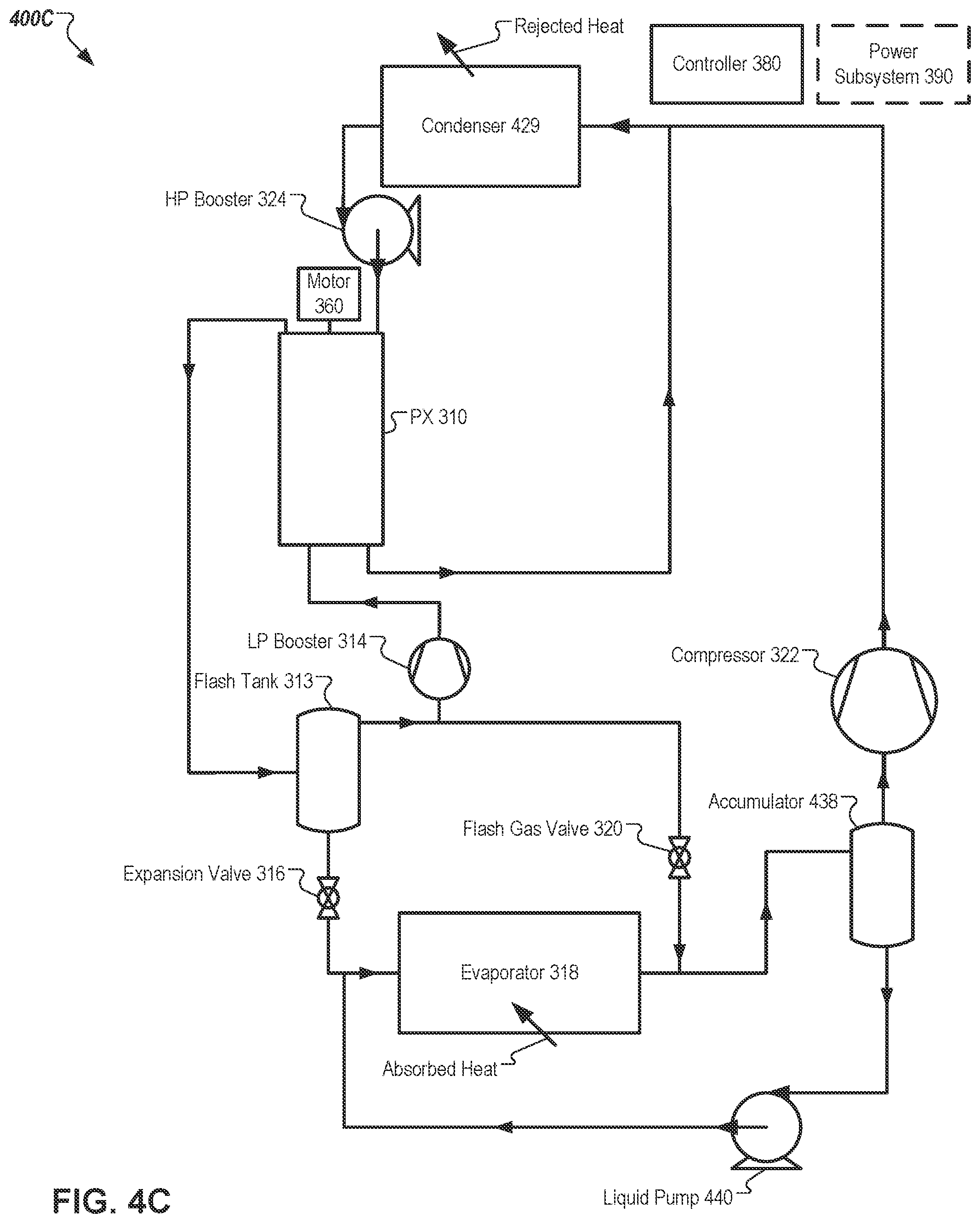 Patent US12590738 Figure 9 – Heat pump systems with pressure exchangers