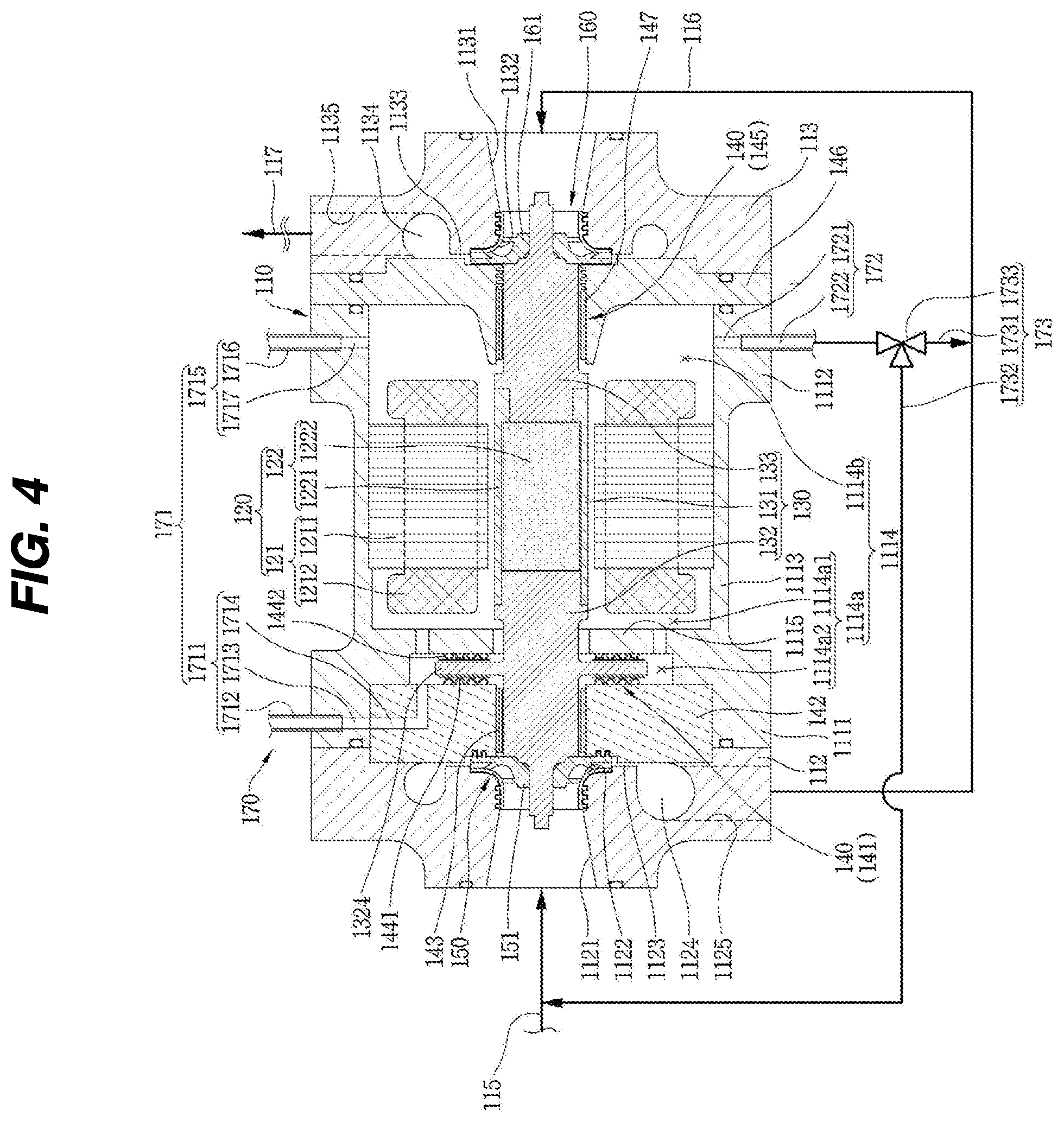 Patent US12590740 Figure 4 – Turbo compressor and refrigeration cycle device having turbo compressor