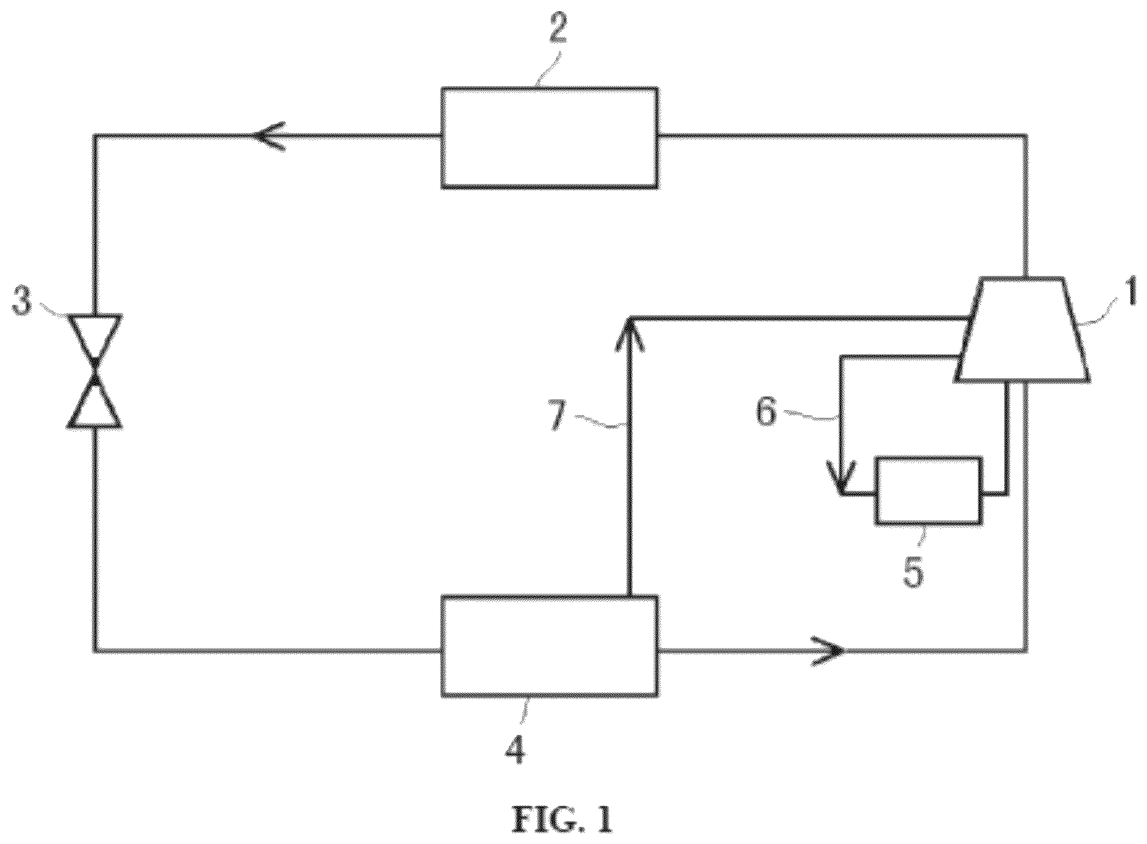 Patent US12590741 Figure 1 – Lubricant recovery system for heat exchange system and heat exchange system