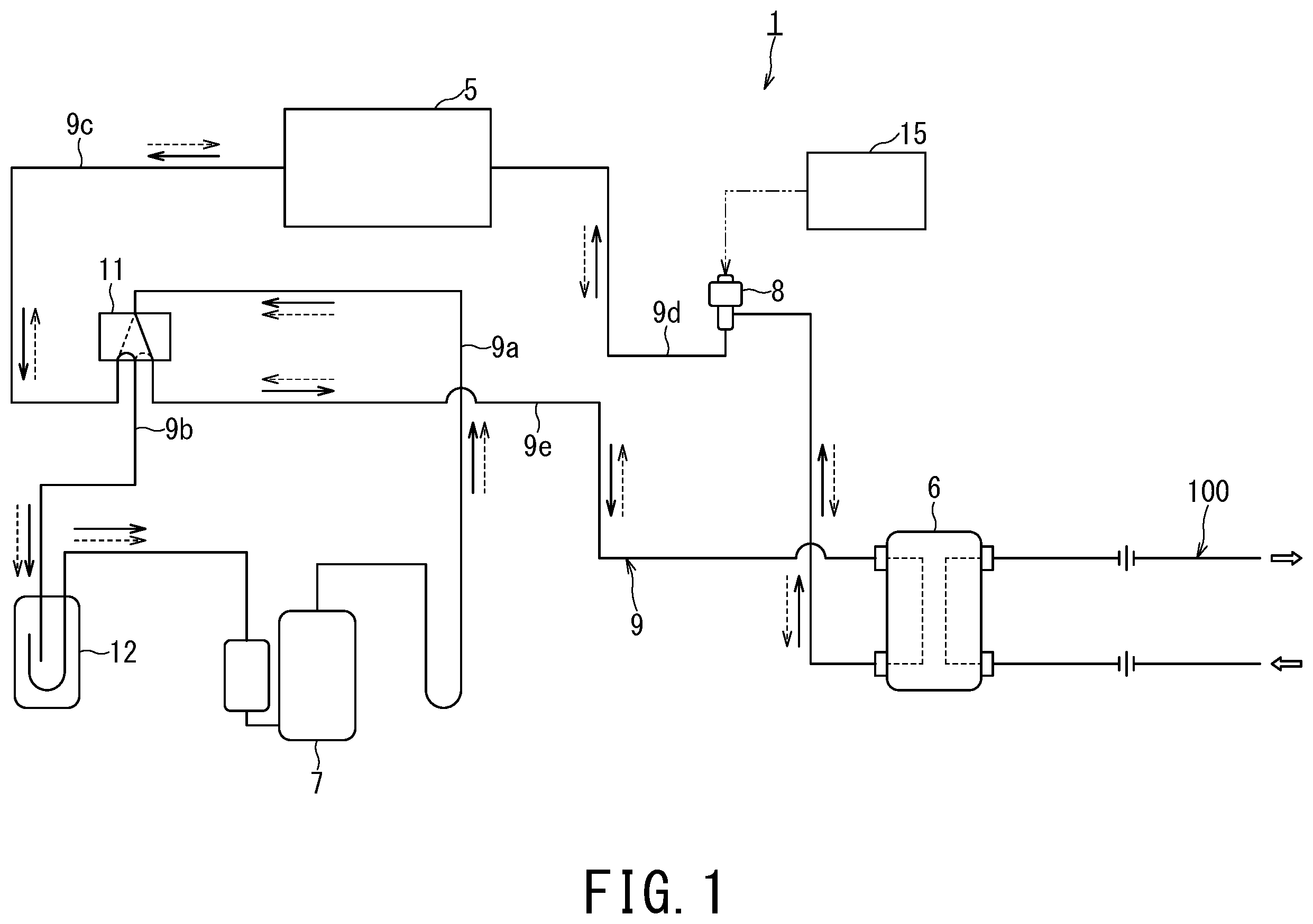 Patent US12590743 — Refrigeration cycle apparatus and leakage inspection method for refrigerant piping of refrigeration cycle apparatus — Figure 1