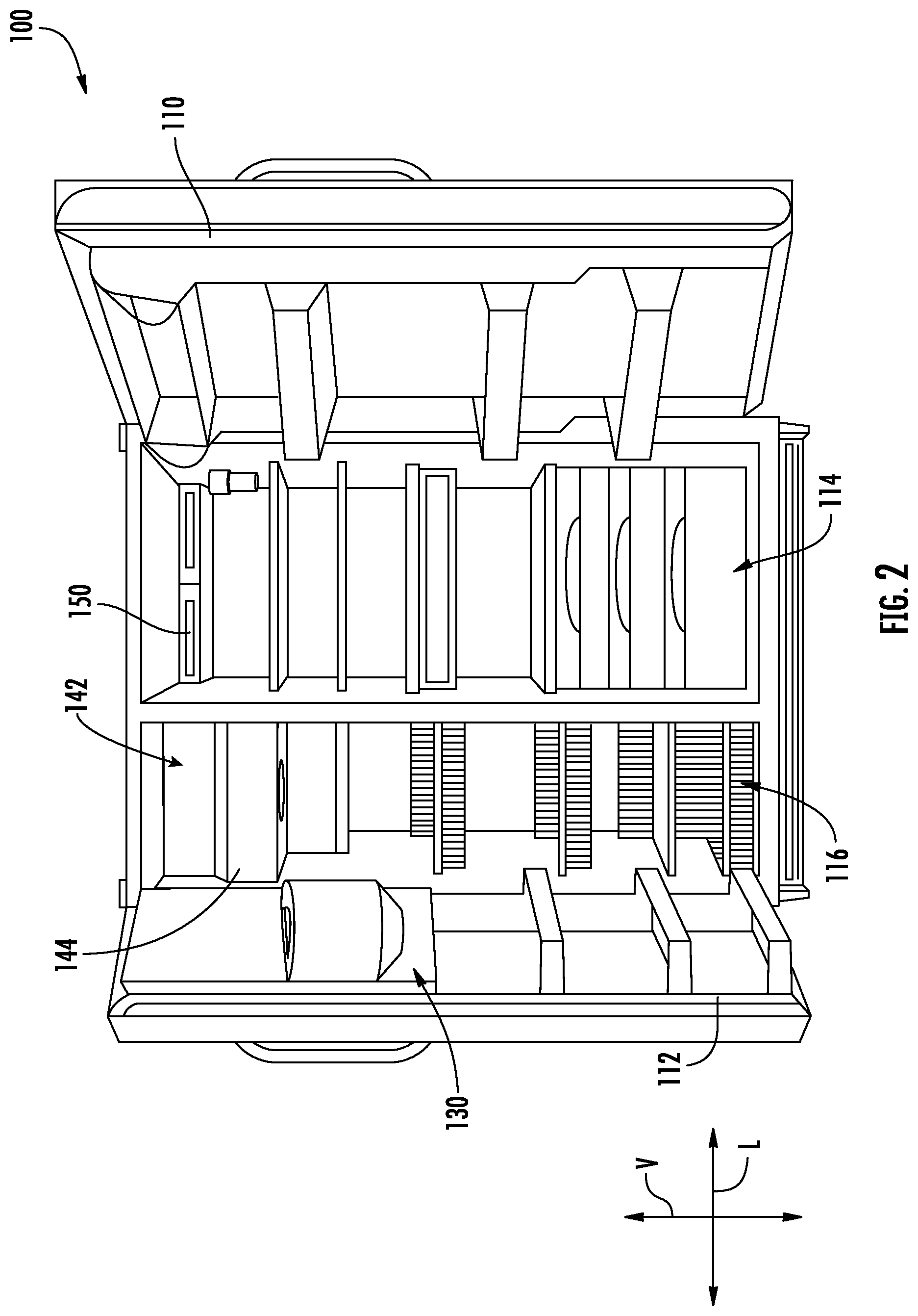 Patent US12590746 Figure 2 – Refrigerator and ice making assembly for producing high-quality ice
