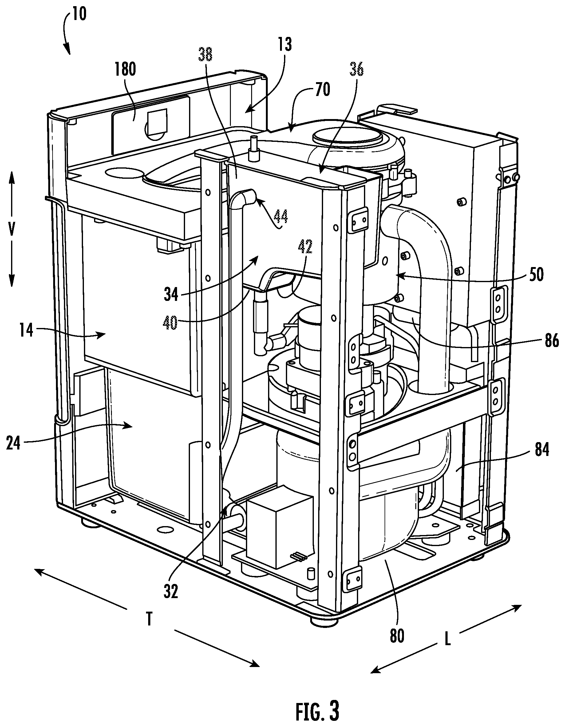 Patent US12590747 Figure 3 – Freeze prevention in stand-alone ice making appliance