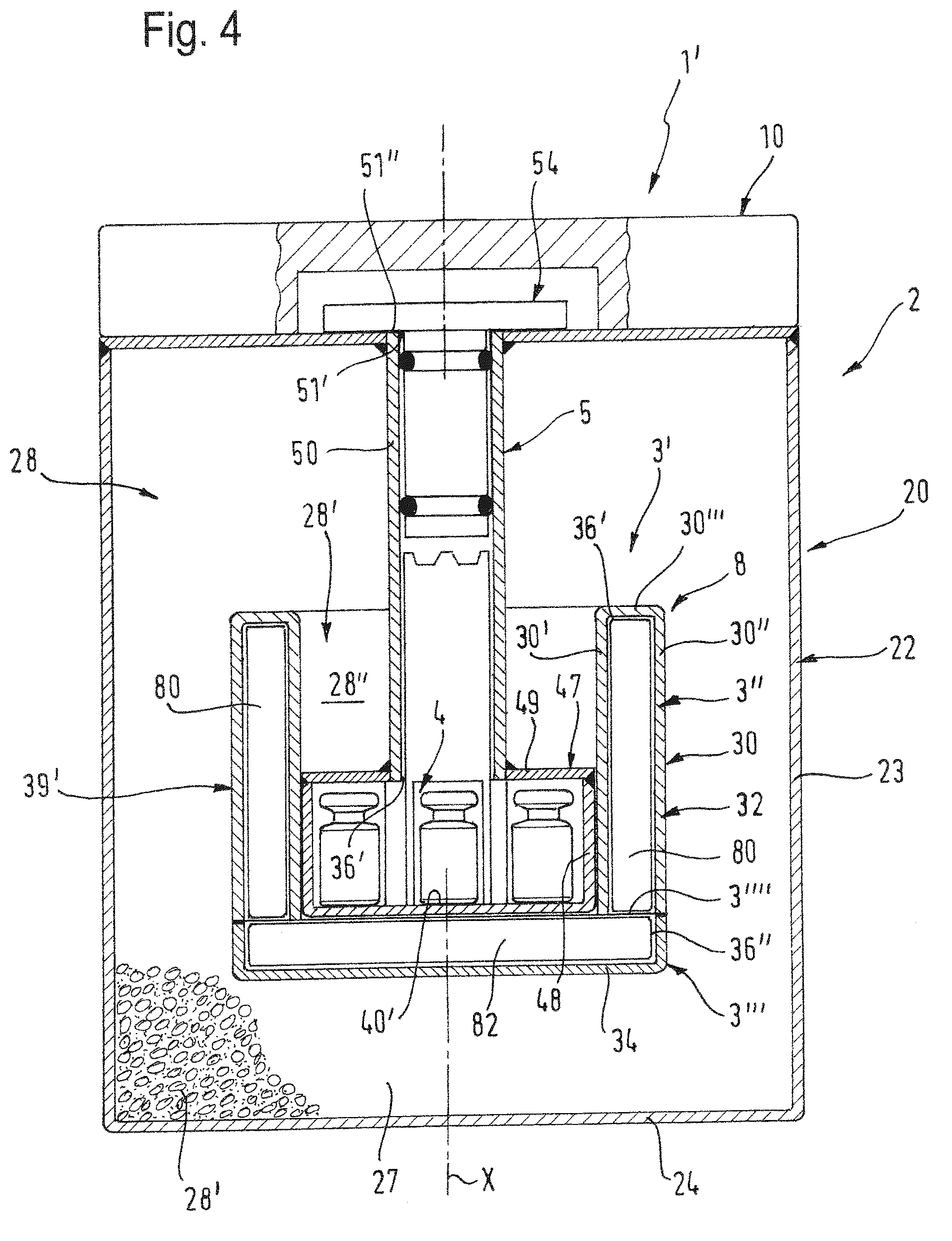 Patent US12590749 Figure 4 – Thermally insulated transport container