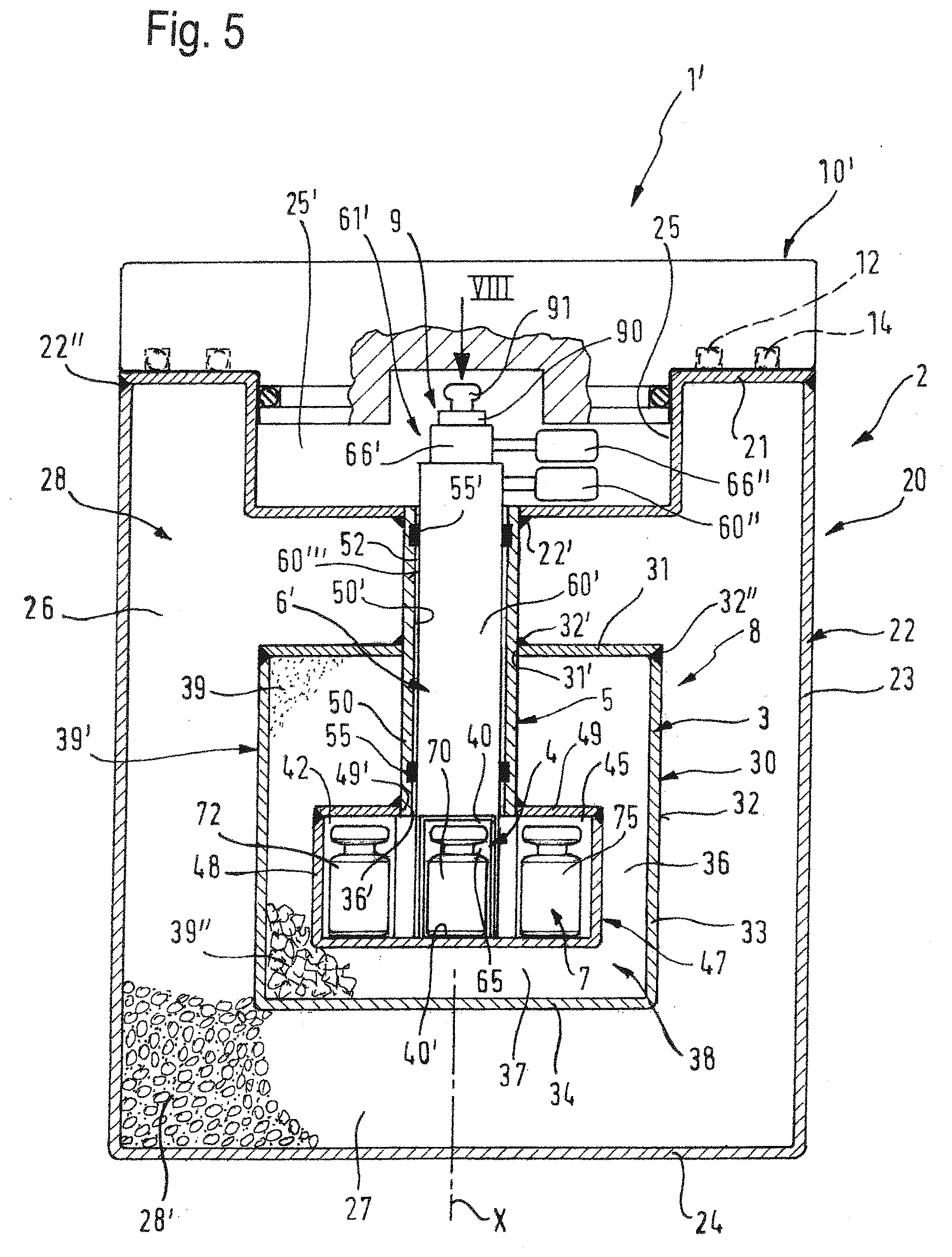 Patent US12590749 Figure 5 – Thermally insulated transport container