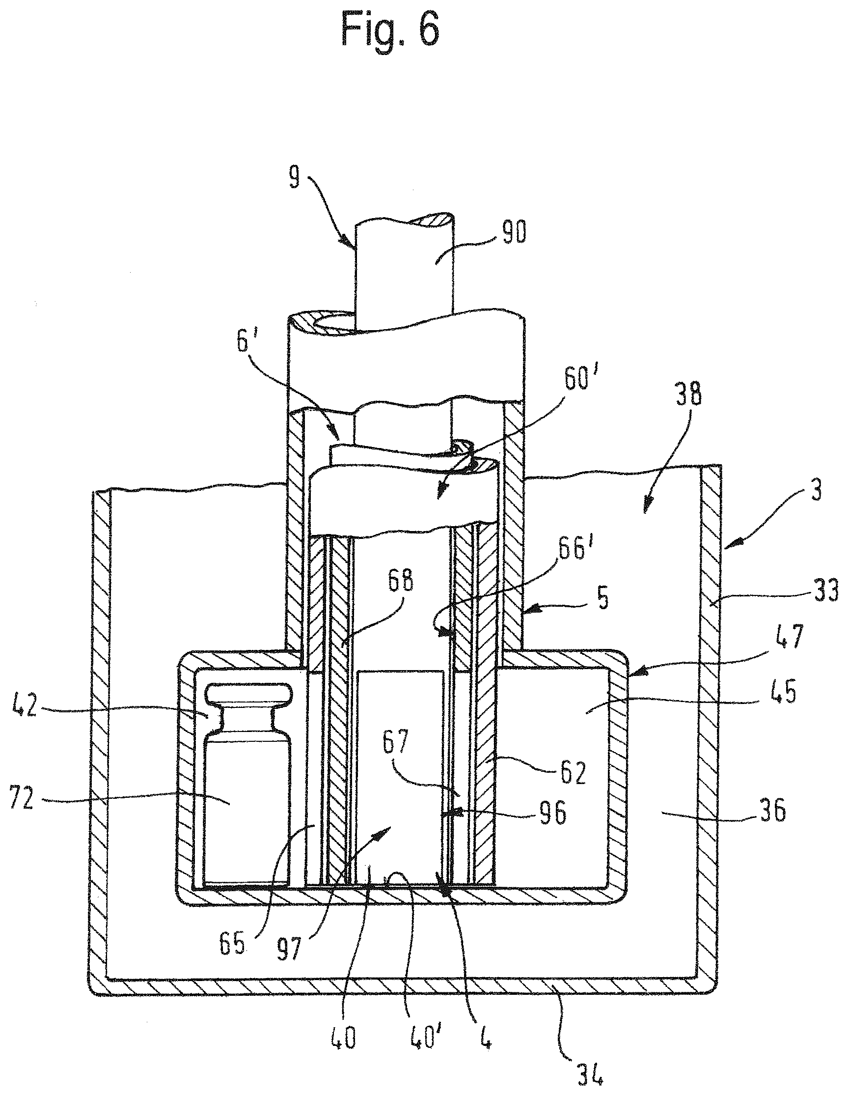 Patent US12590749 Figure 6 – Thermally insulated transport container