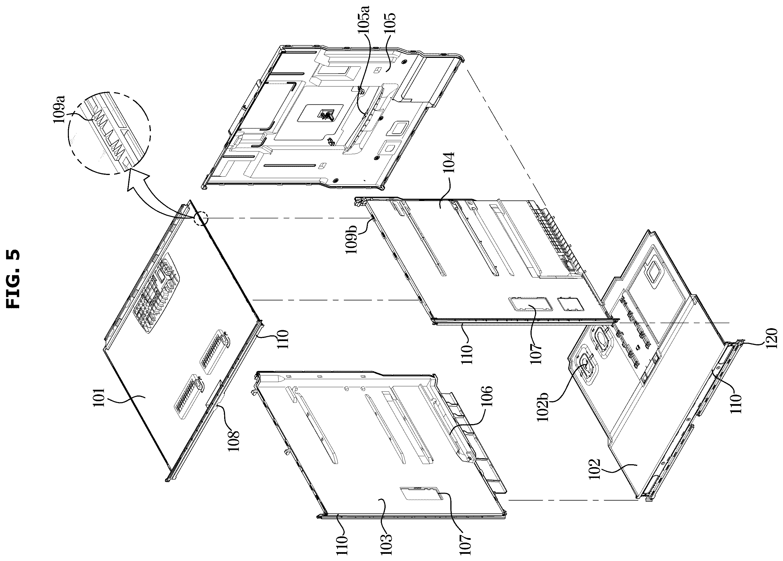 Patent US12590750 Figure 5 – Refrigerator