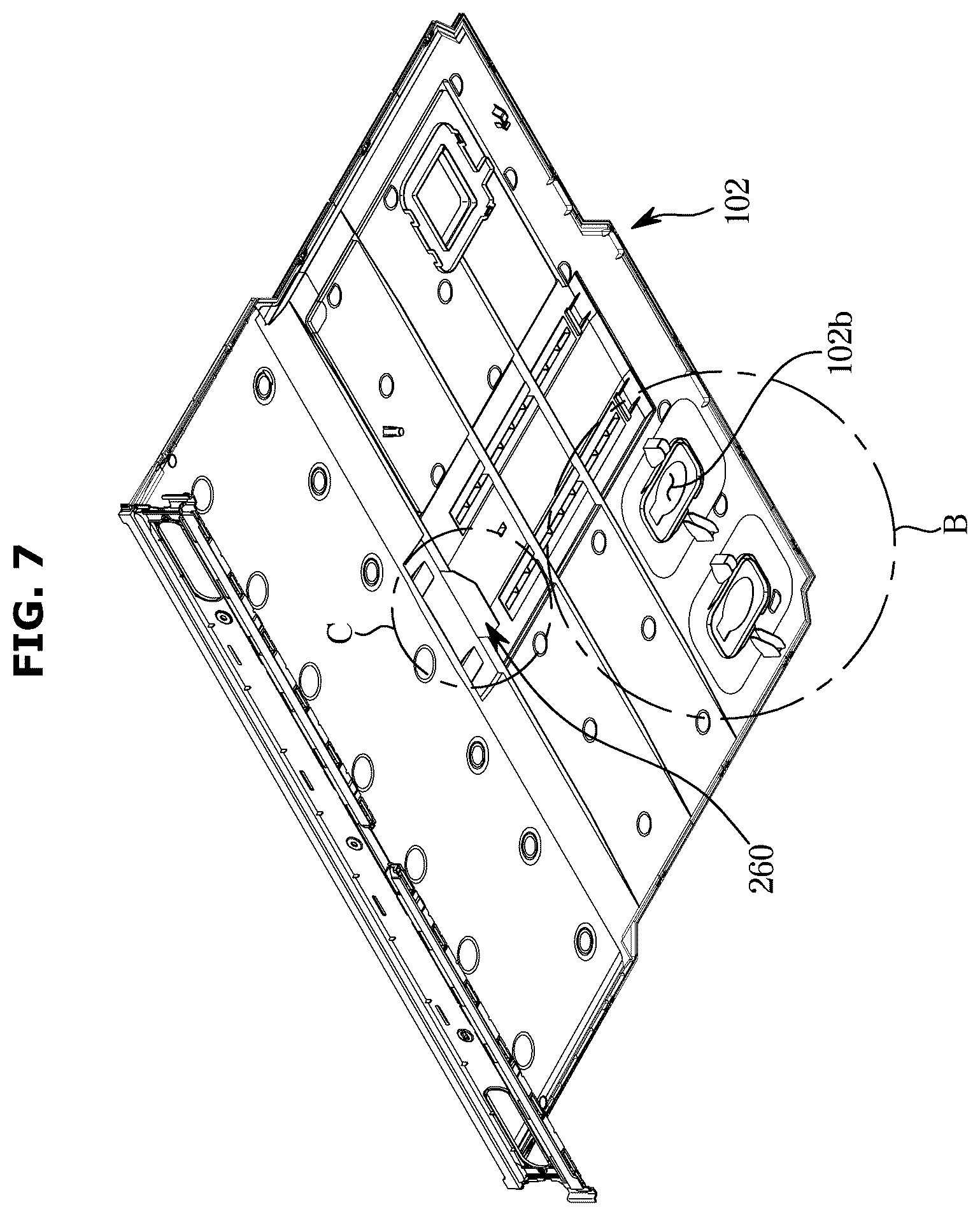Patent US12590750 Figure 7 – Refrigerator