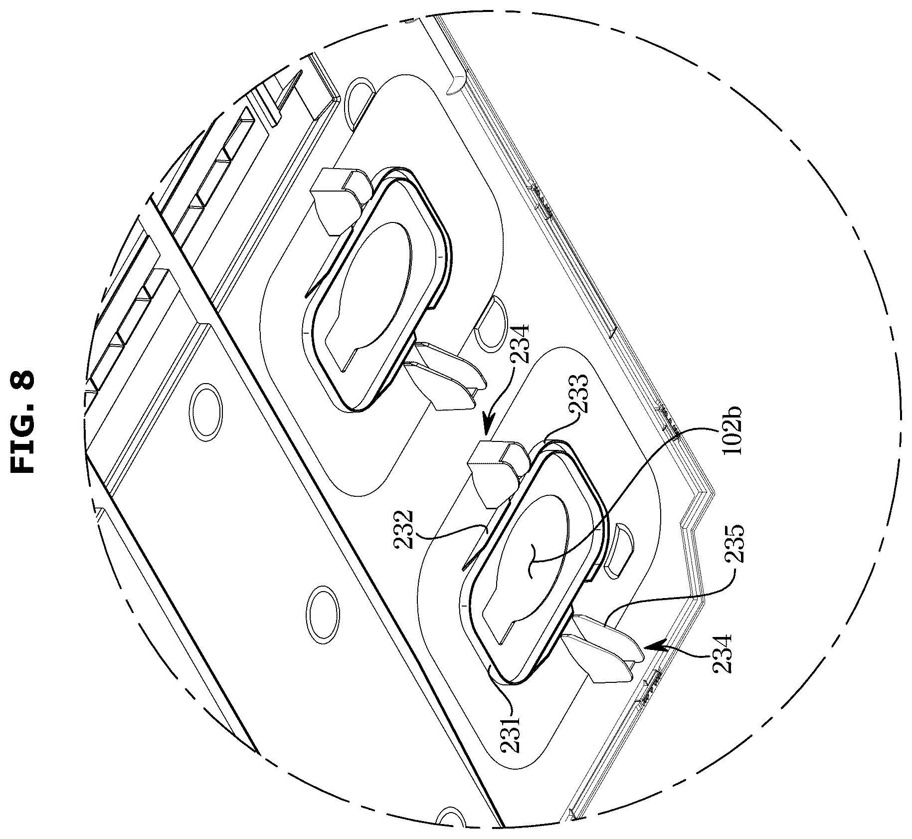 Patent US12590750 Figure 8 – Refrigerator