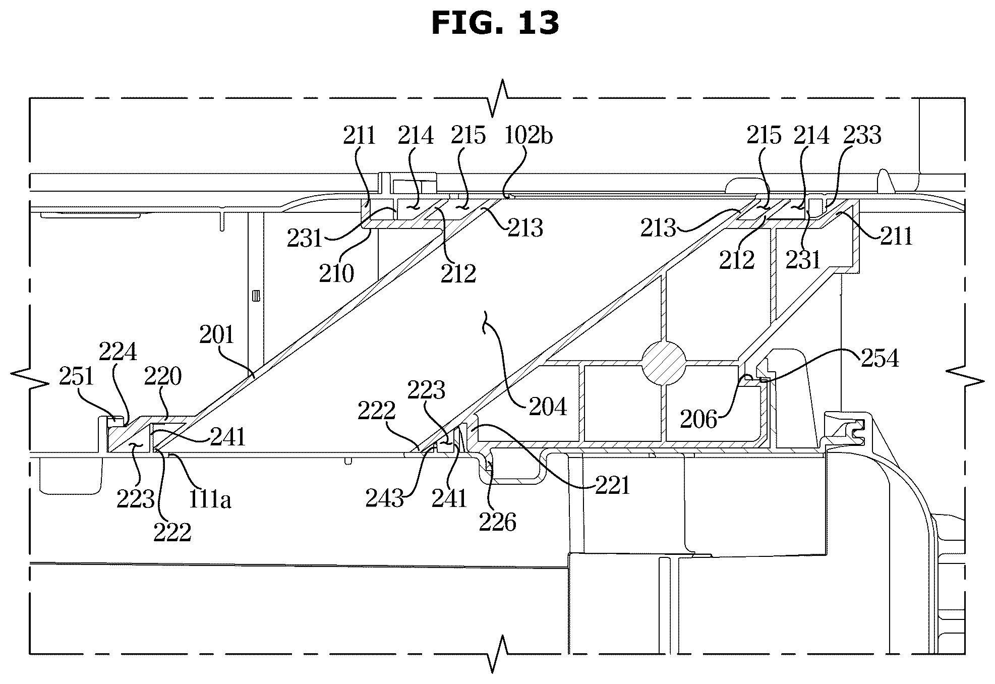 Patent US12590750 Figure 13 – Refrigerator