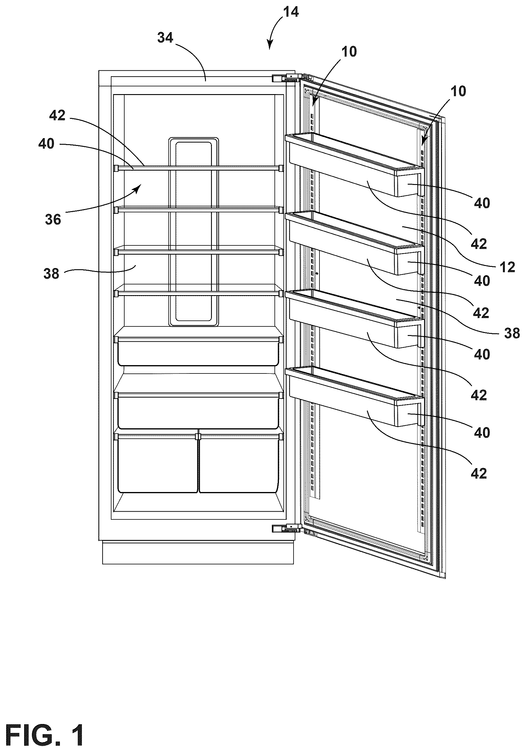 Patent US12590752 Figure 1 – Ladder assembly