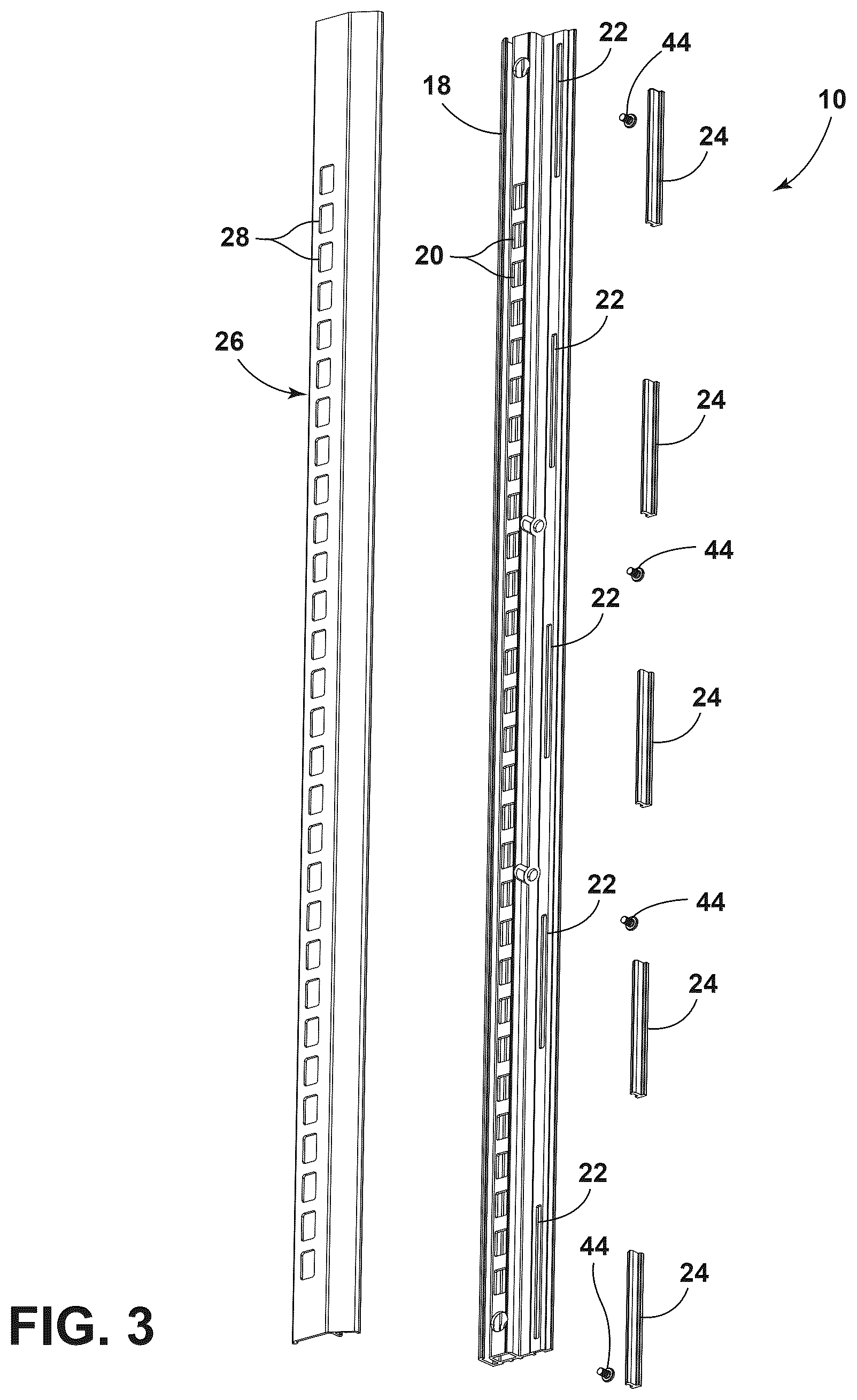 Patent US12590752 Figure 3 – Ladder assembly
