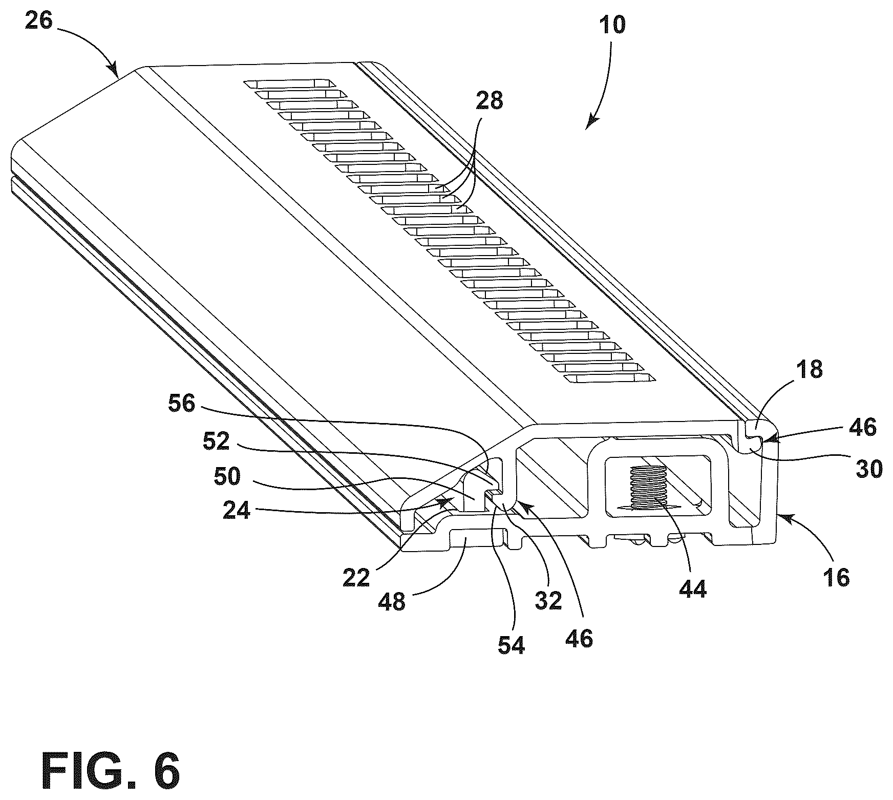 Patent US12590752 Figure 6 – Ladder assembly