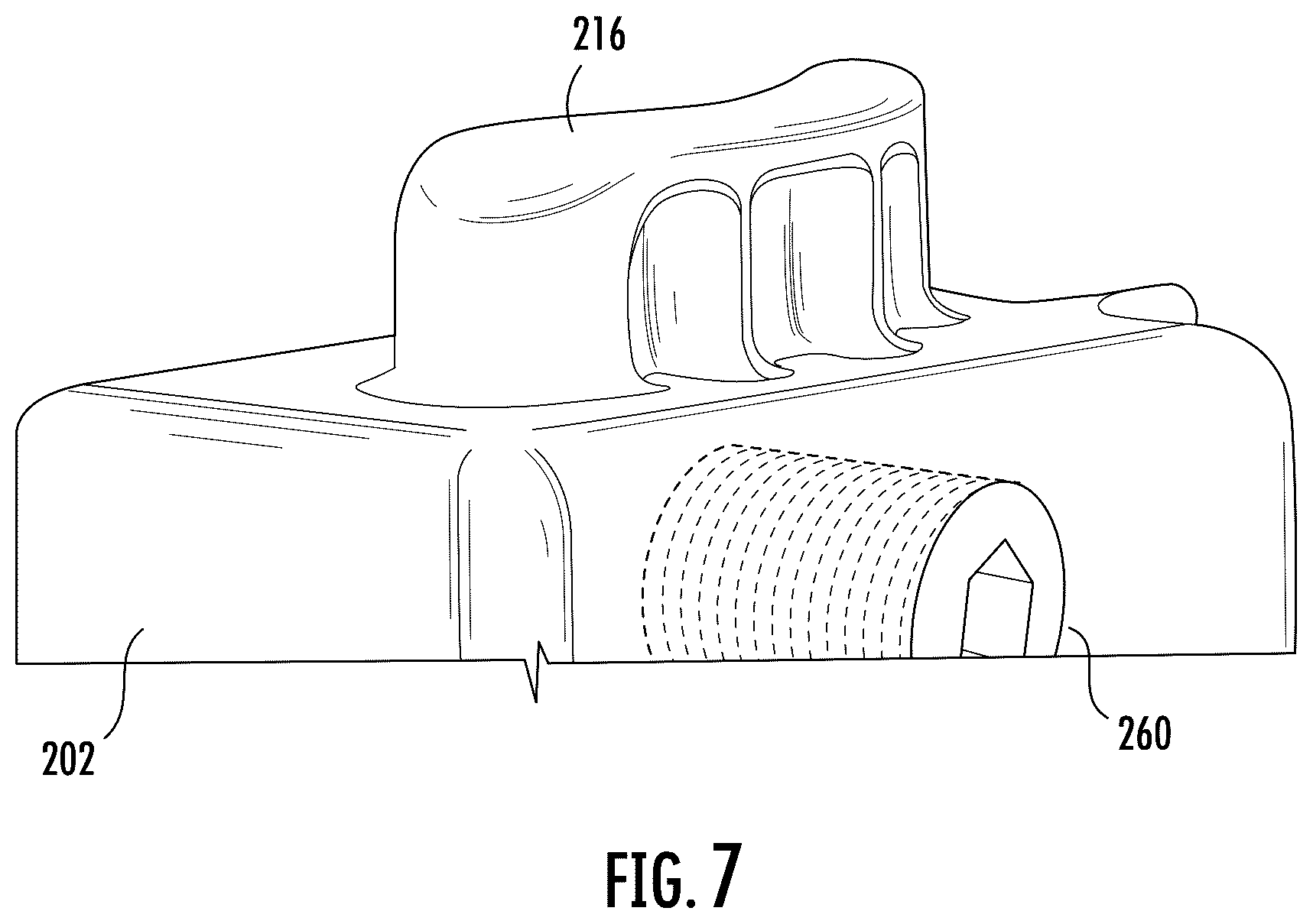 Patent US12590755 Figure 7 – Mullion guide element for a refrigerator appliance