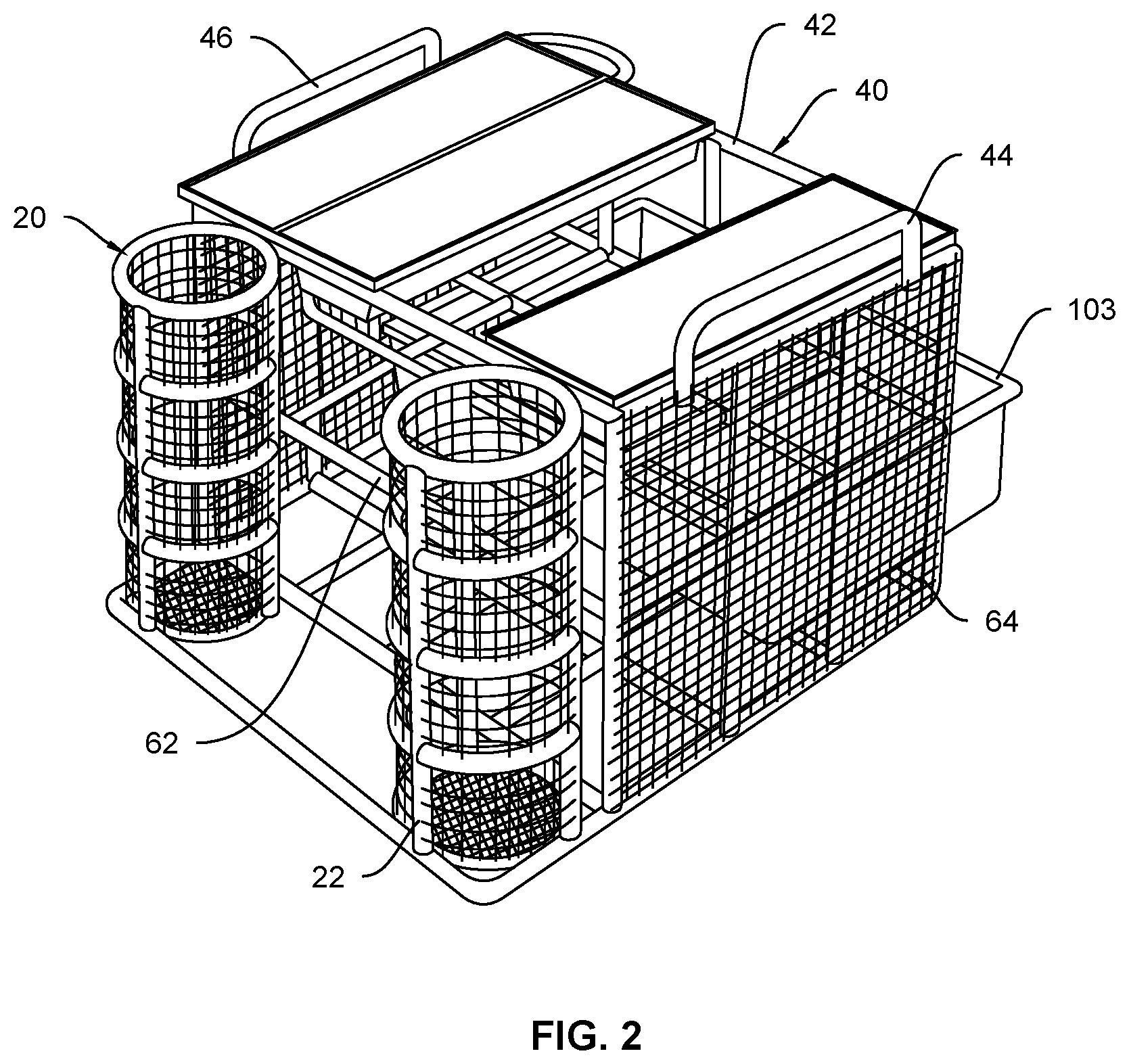 Patent US12590756 Figure 2 – D.F.R. deep freezer rack