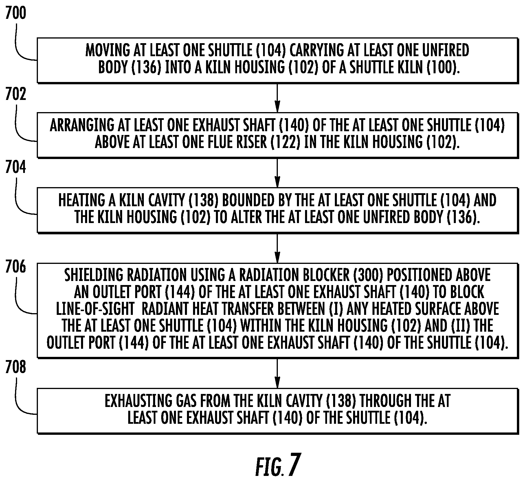 Patent US12590762 Figure 16 – Shuttle kiln with enhanced radiant heat retention