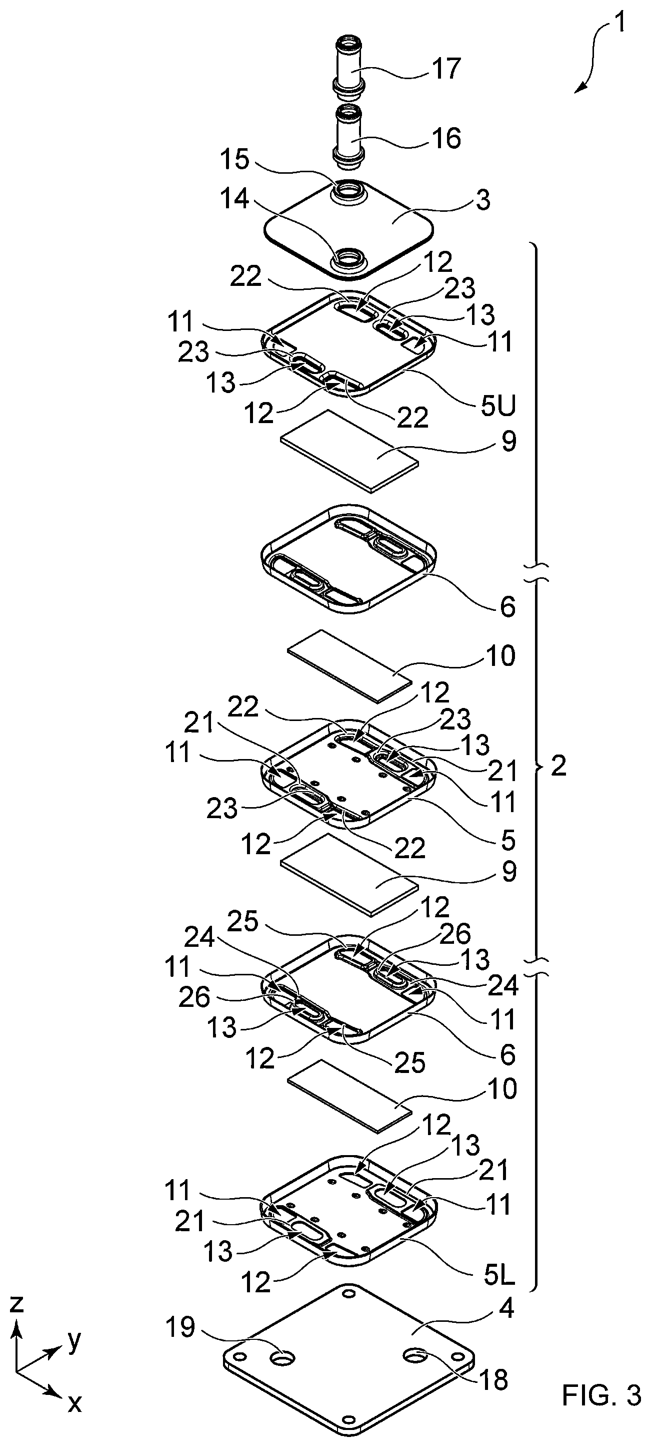 Patent US12590764 Figure 3 – Heat exchanger