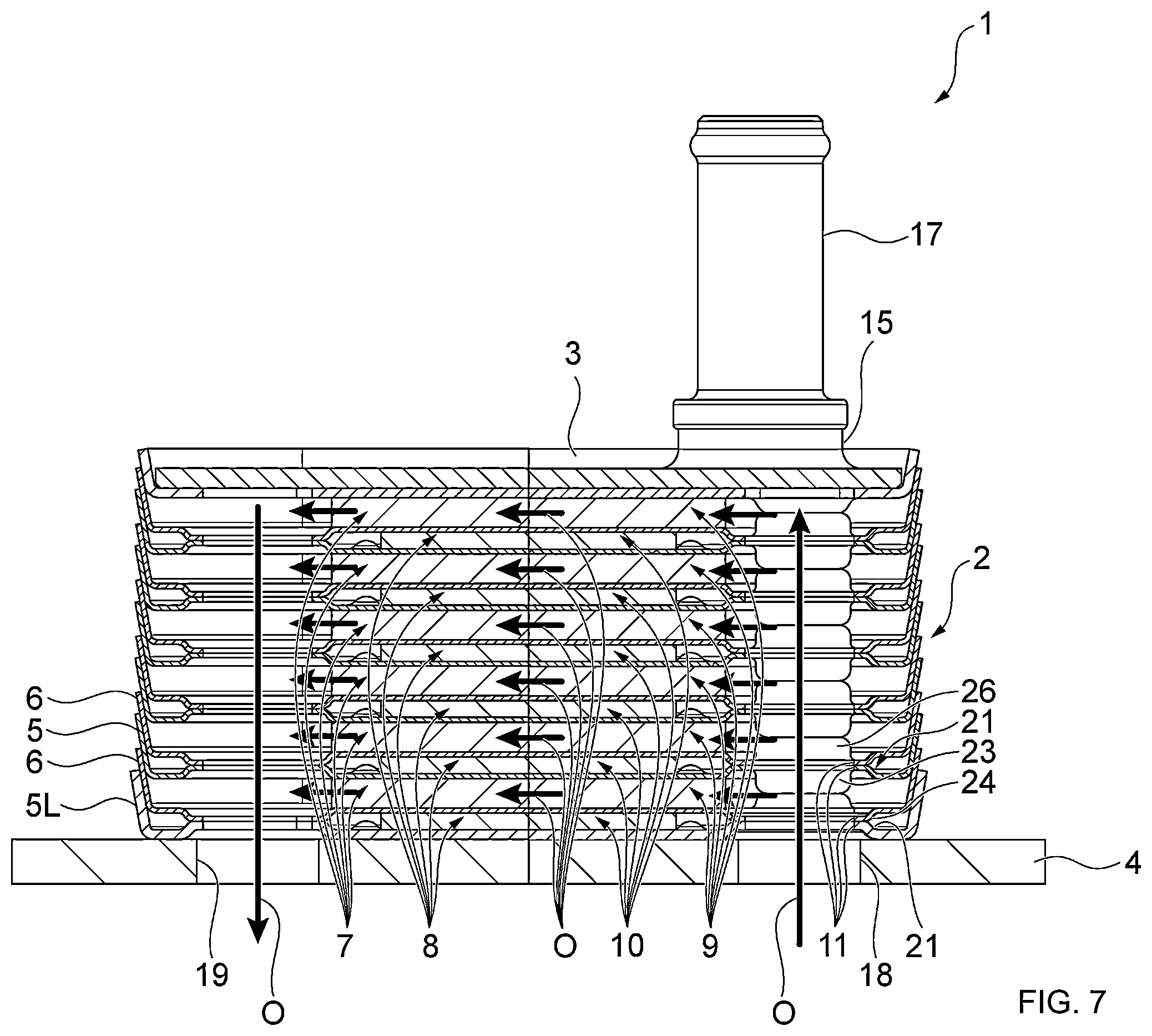Patent US12590764 Figure 7 – Heat exchanger