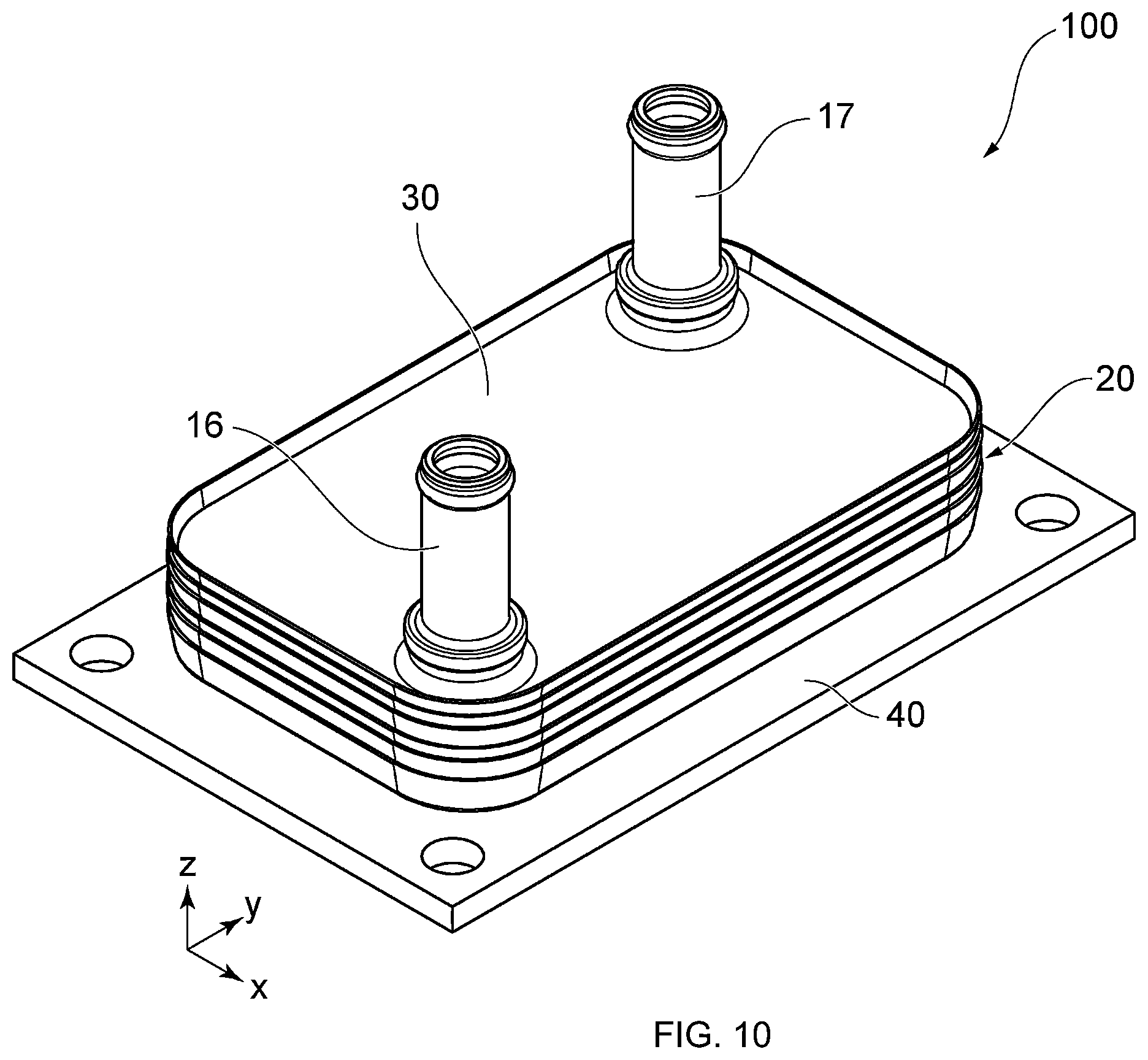 Patent US12590764 Figure 10 – Heat exchanger