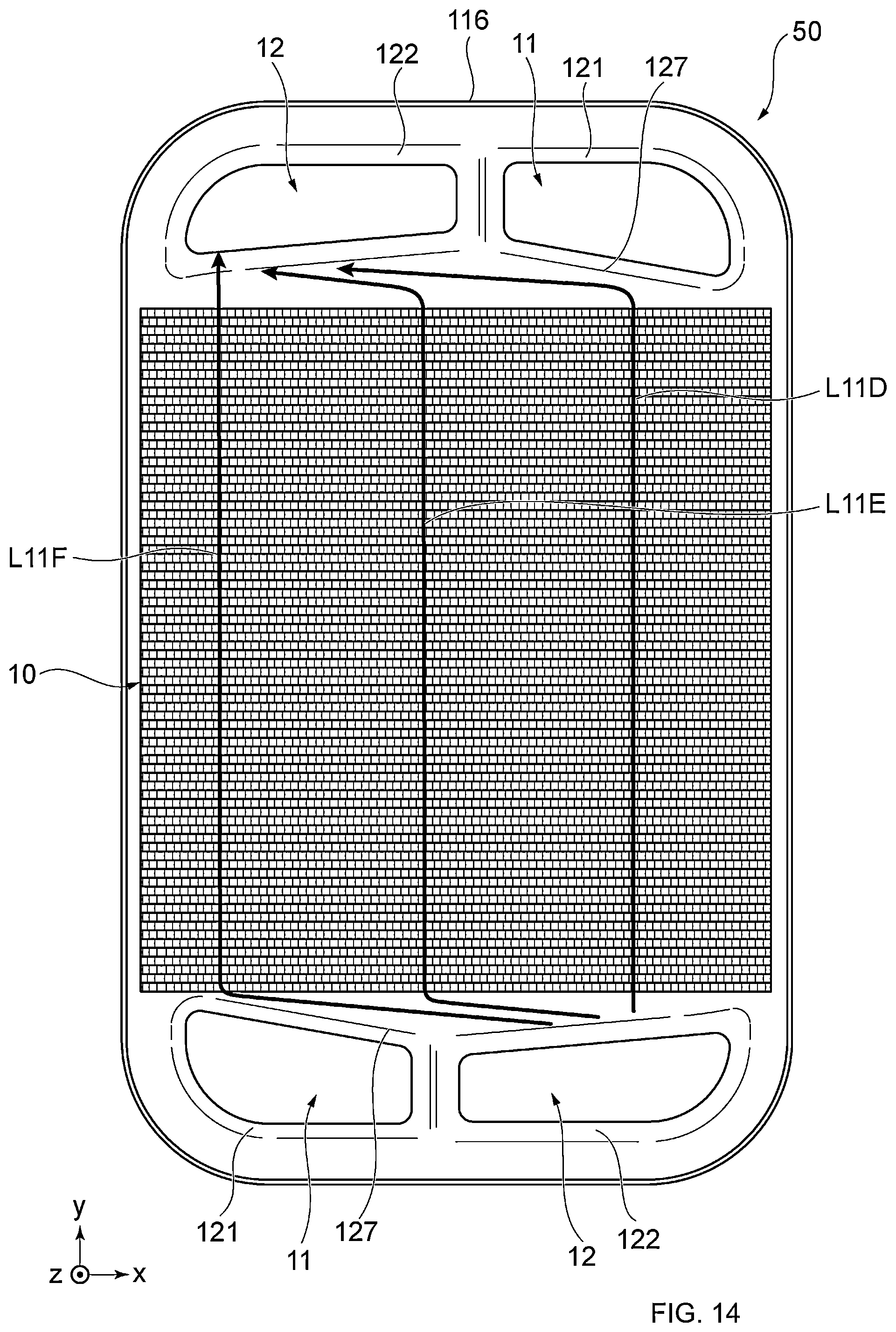 Patent US12590764 Figure 14 – Heat exchanger