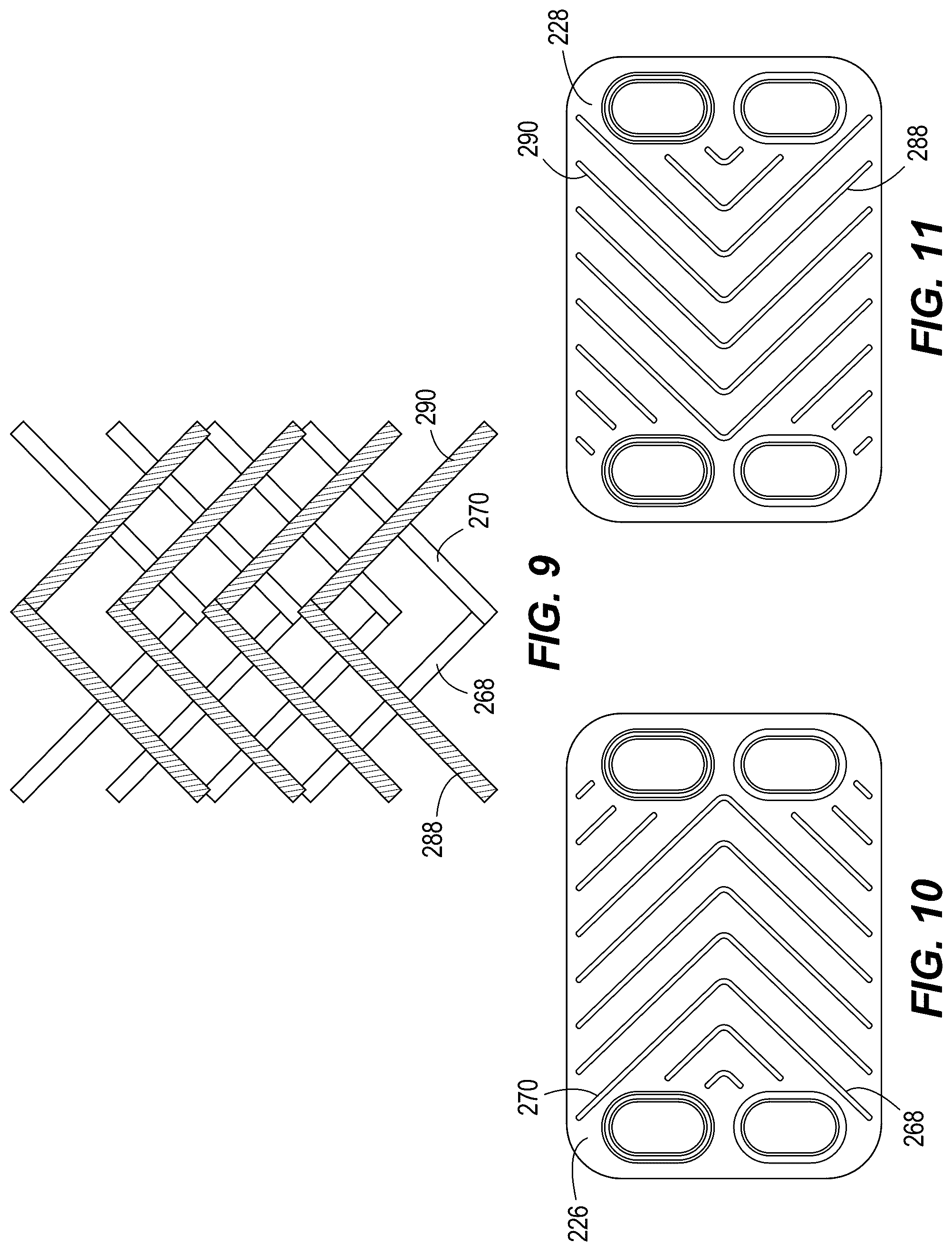 Patent US12590765 Figure 9 – Heat exchanger dimple configuration