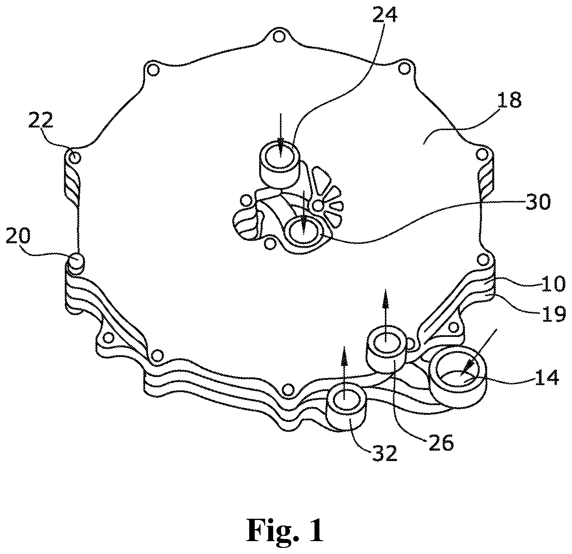 Patent US12590766 Figure 1 – Temperature control apparatus for a gaseous medium