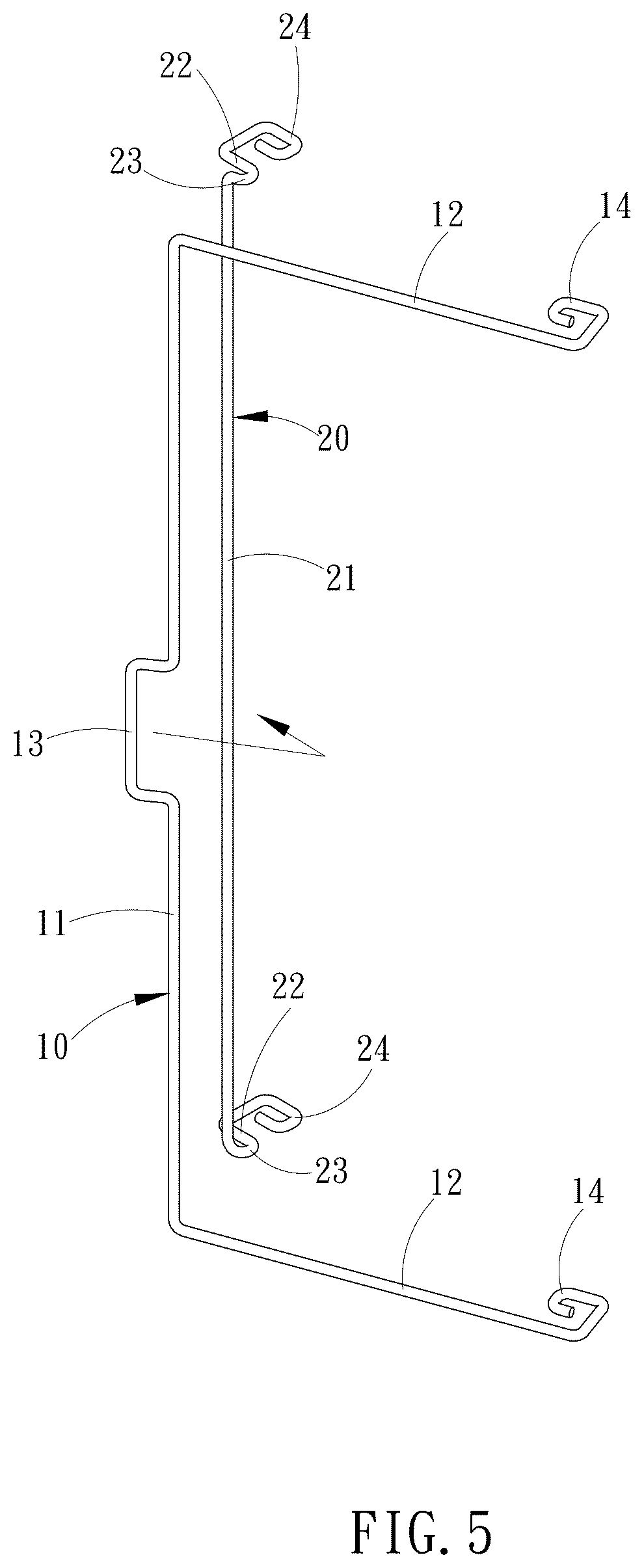 Patent US12590768 Figure 5 – Radiator fan fixing buckle device and its assembly structure